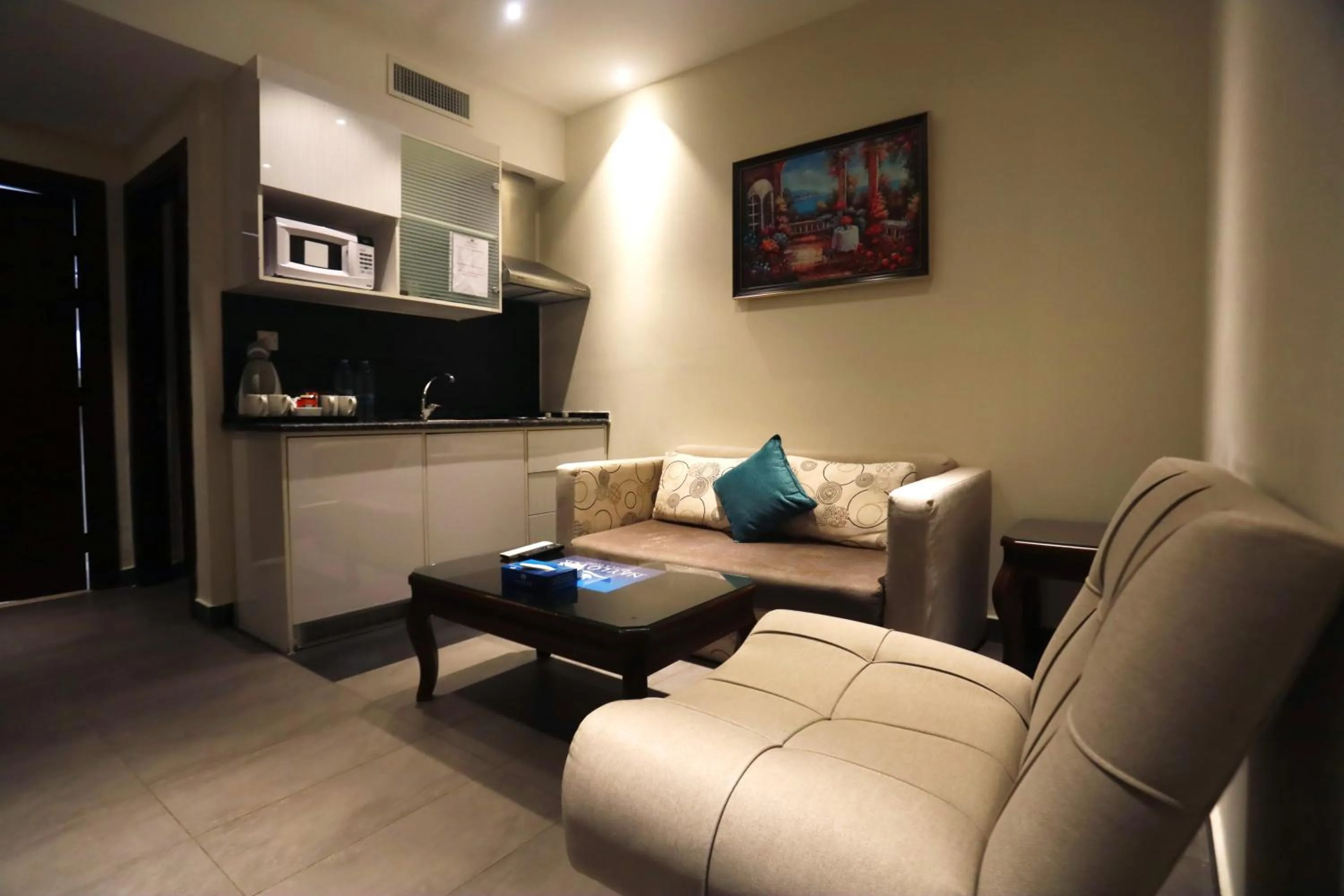 Seating area in Naylover Hotel Suites