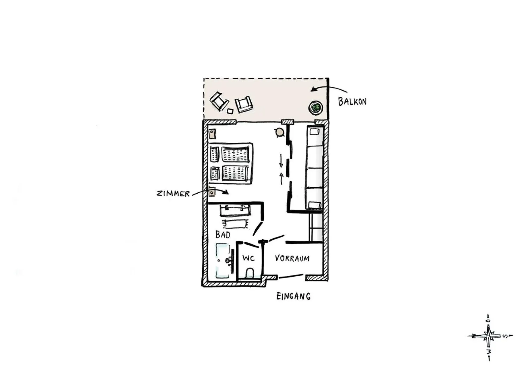 Photo of the whole room in Kaiserlodge