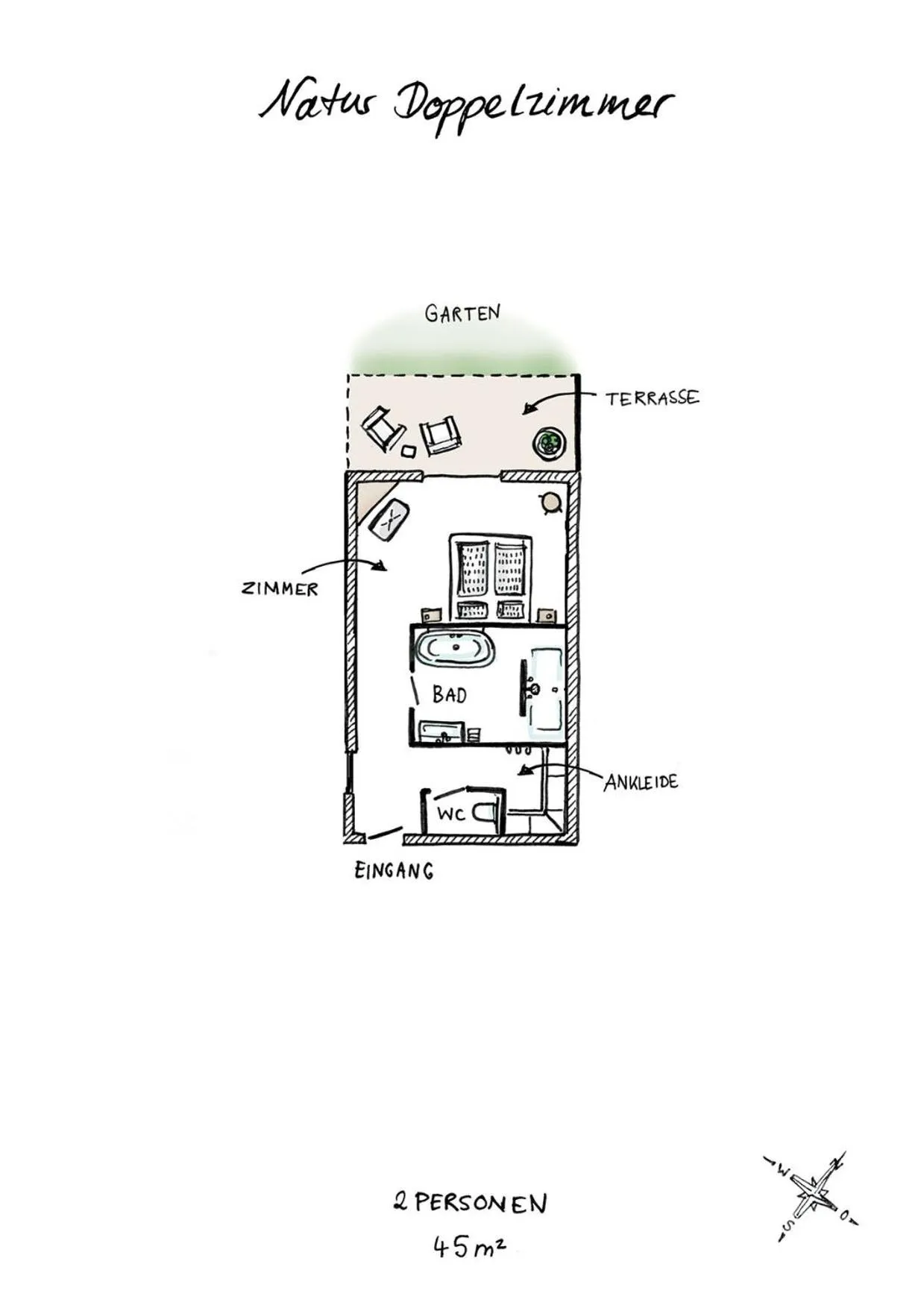 Photo of the whole room in Kaiserlodge