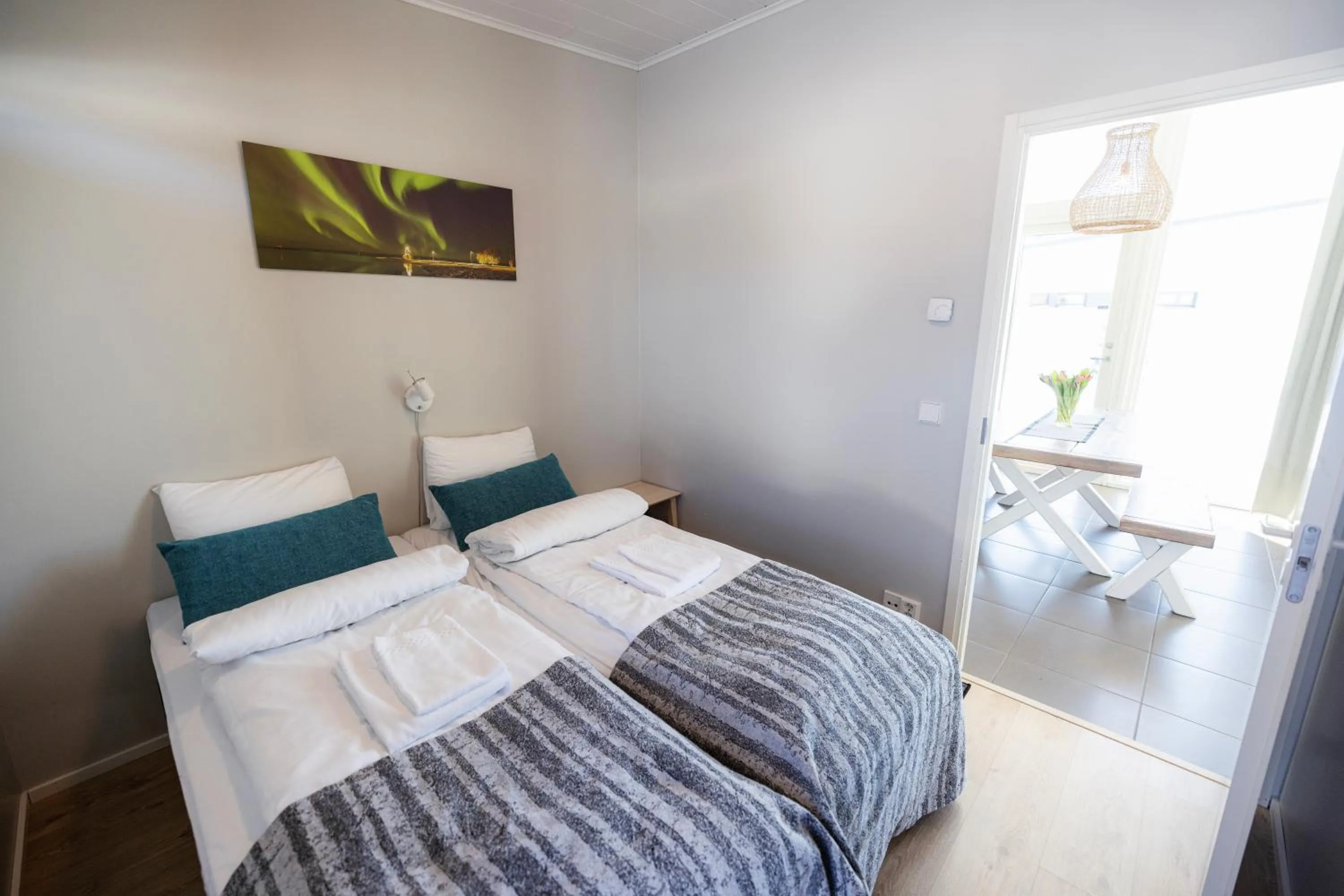 Bed in Nallikari Seaside Villas