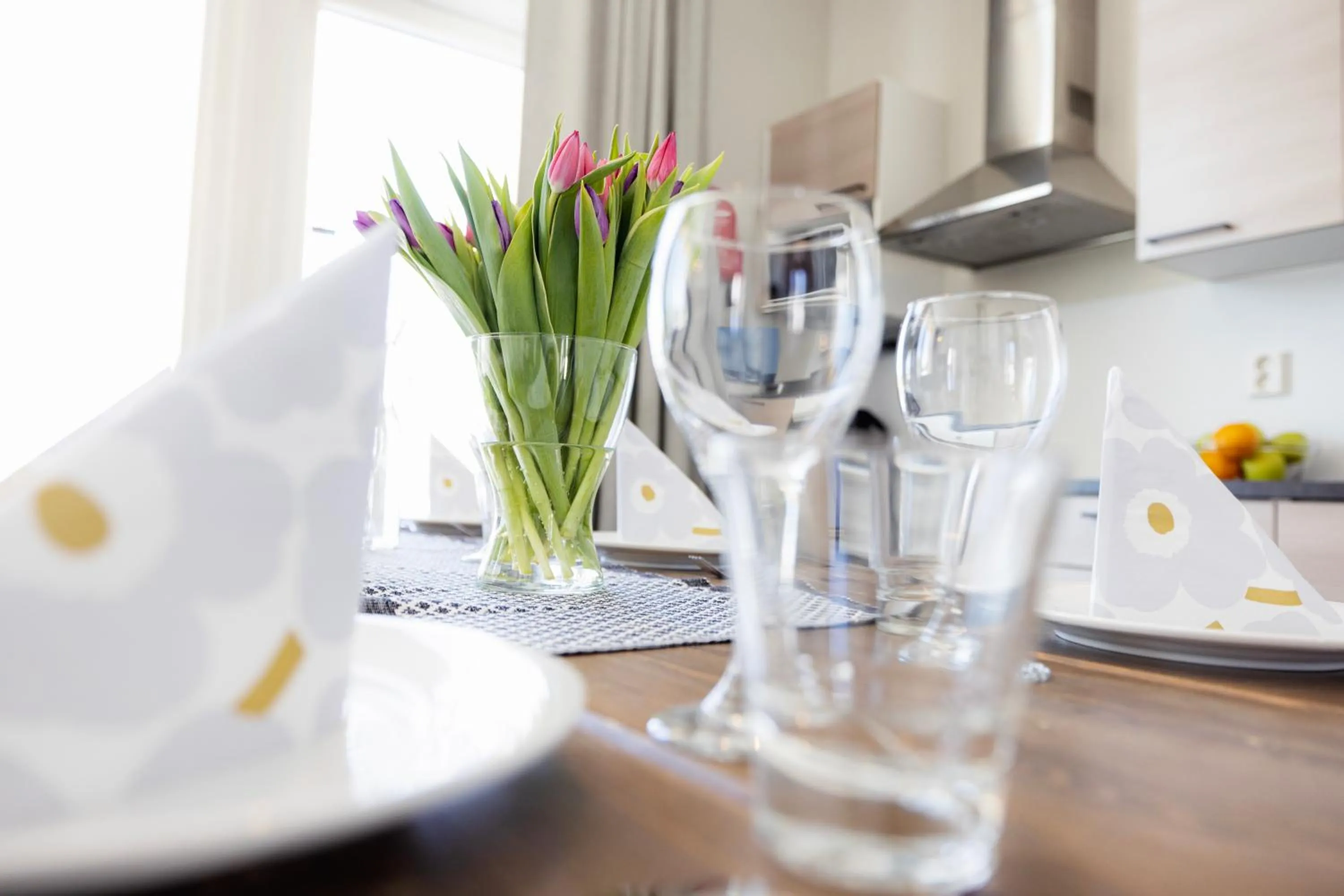 Kitchen or kitchenette in Nallikari Seaside Villas