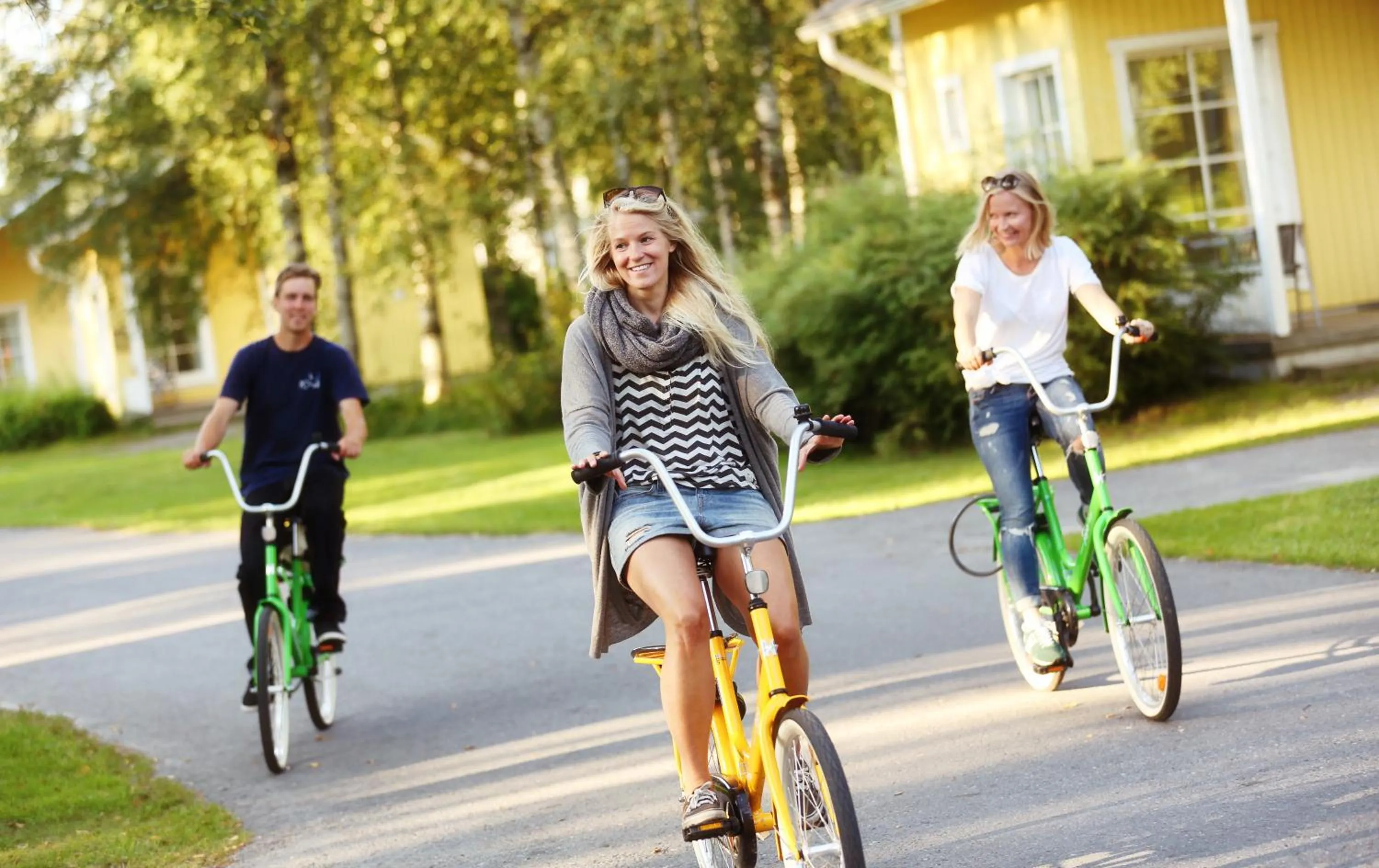 Cycling in Nallikari Seaside Villas