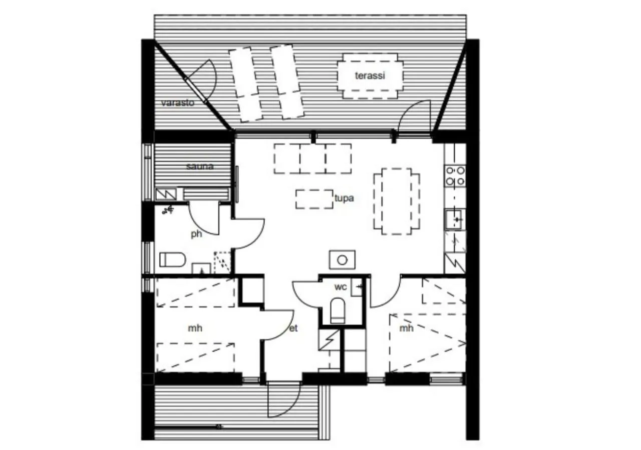 Floor plan in Nallikari Seaside Villas