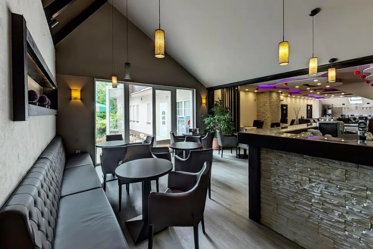 Lounge or bar in Oázis Wellness Panzio