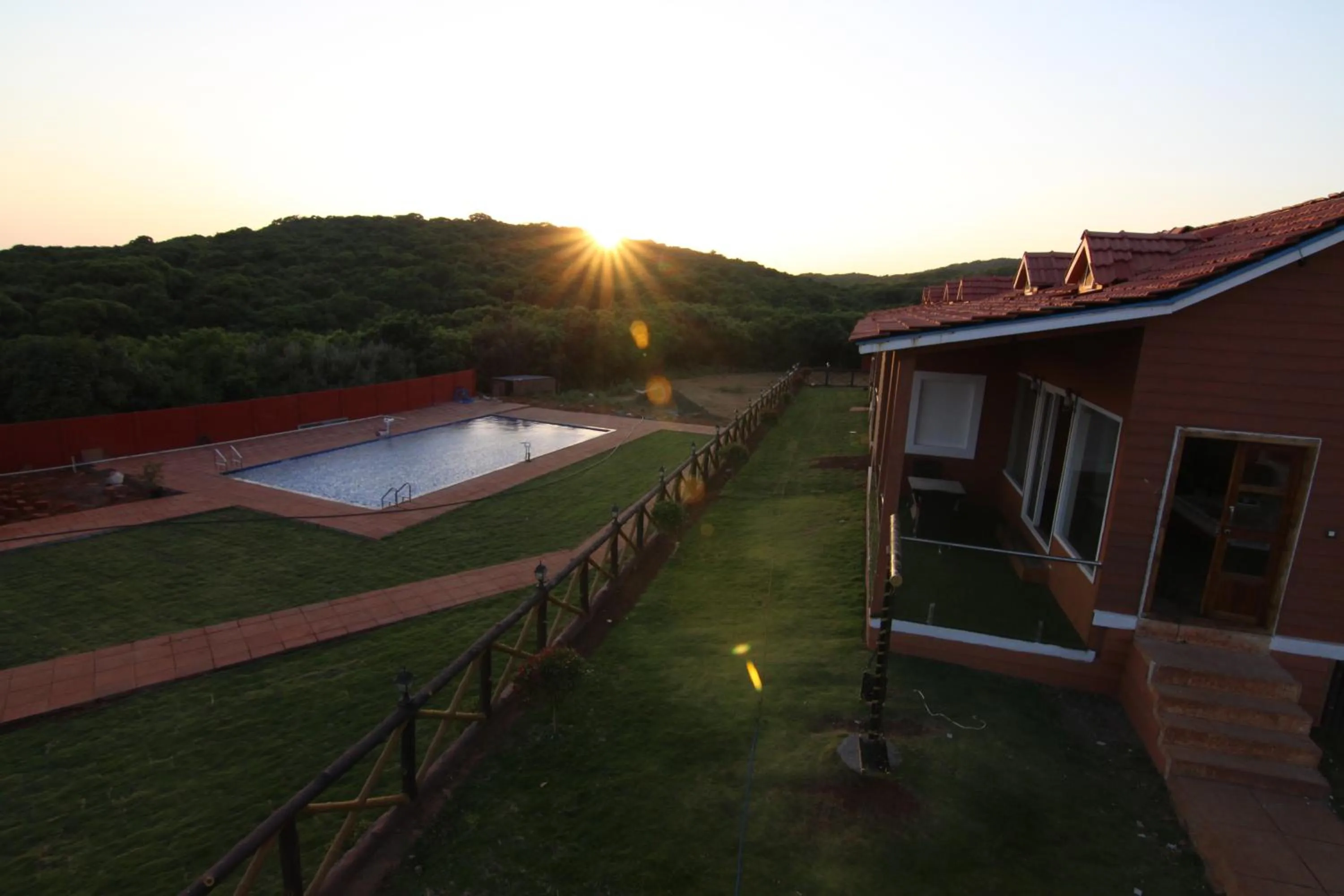 Pool view in Forest County Resort Mahabaleshwar