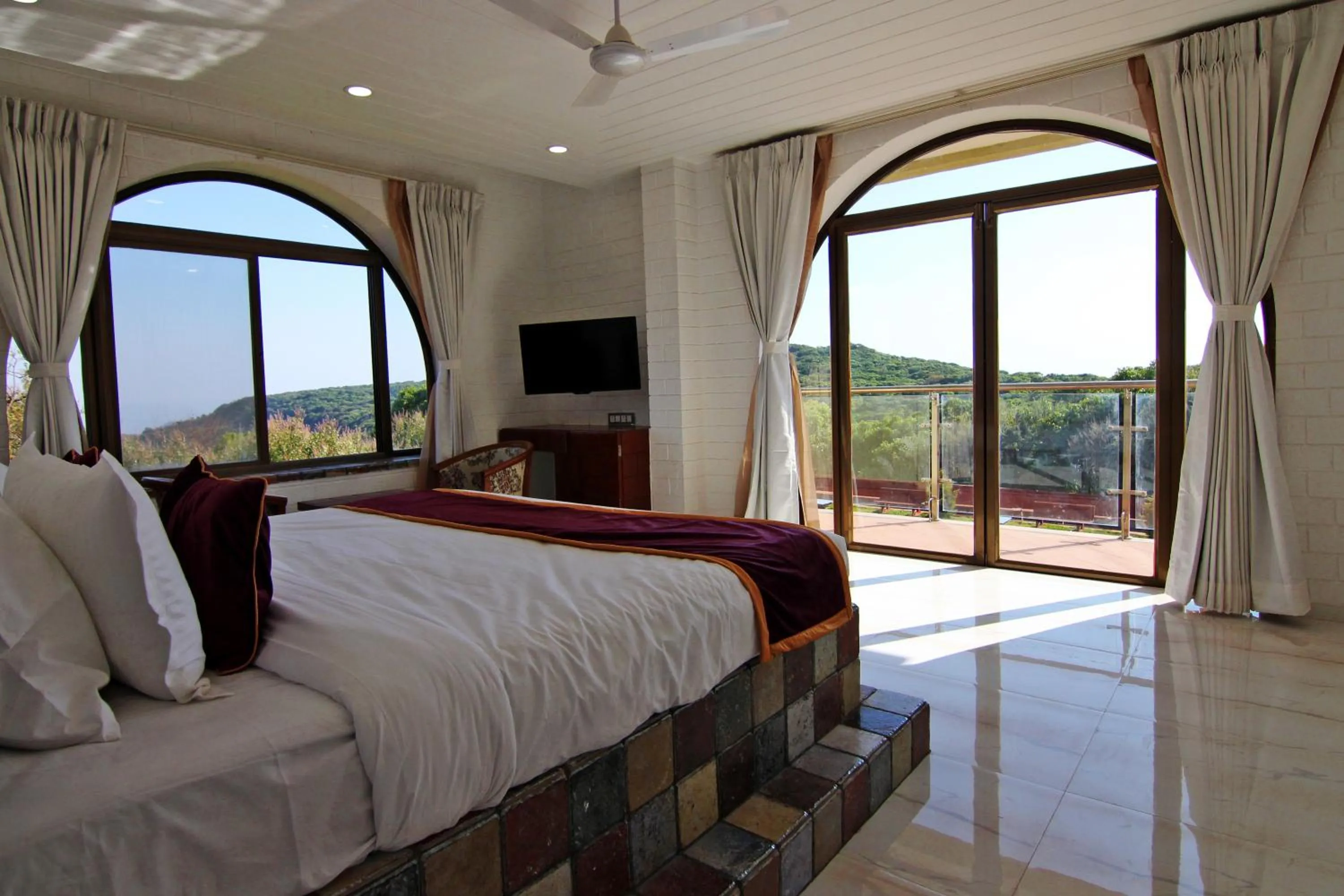 Bed in Forest County Resort Mahabaleshwar
