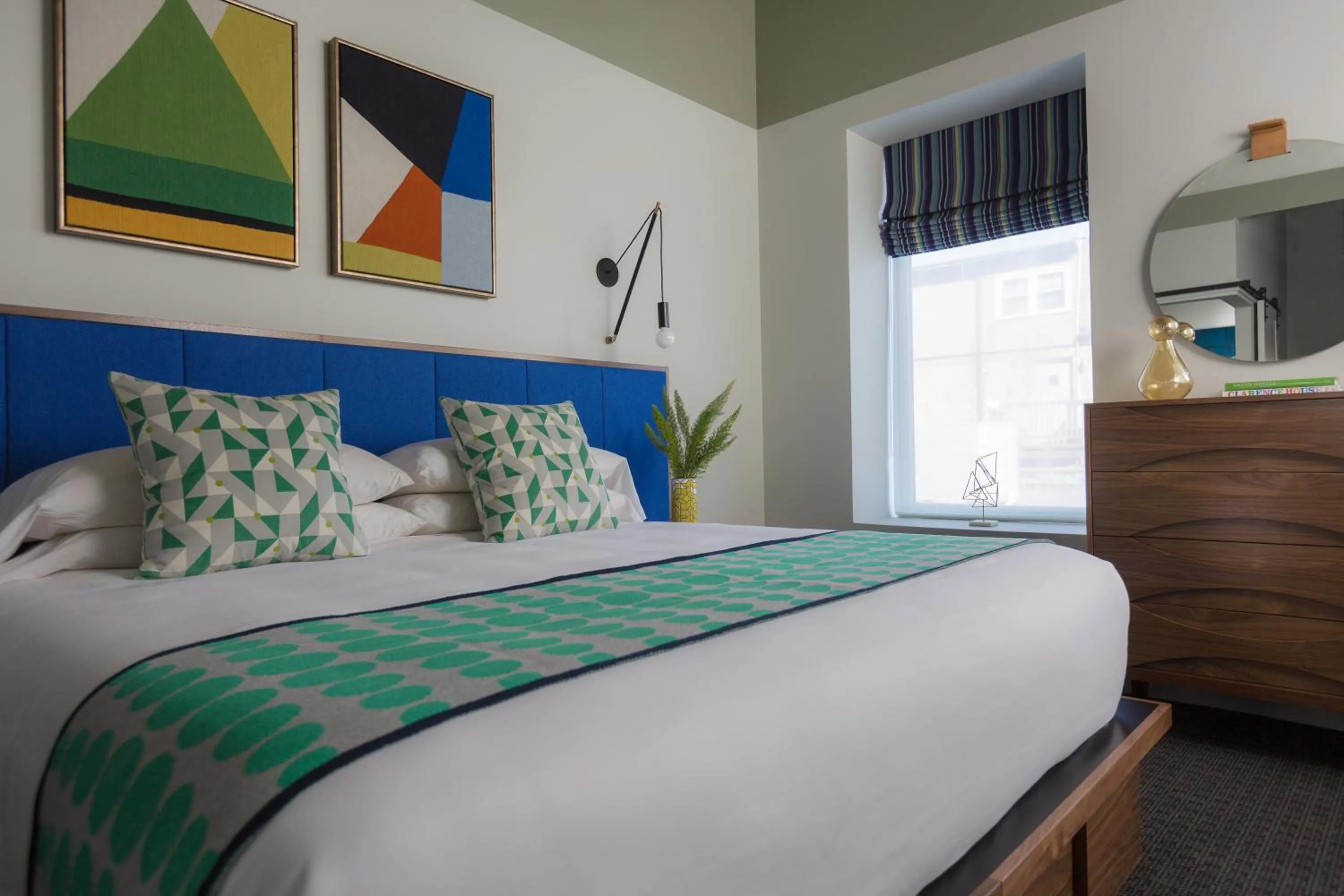 Decorative detail, Bed in The Hotel Salem