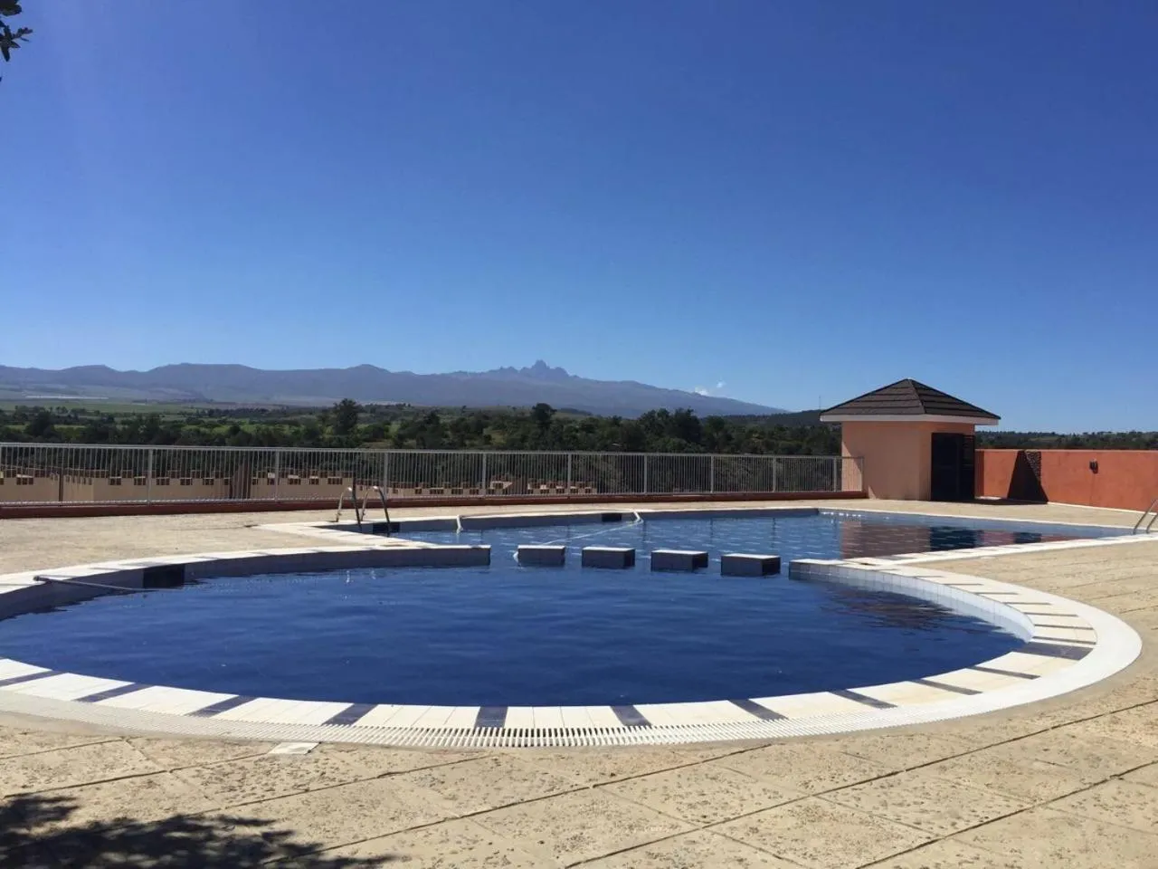 Pool view in Regency Mount Kenya Hotel