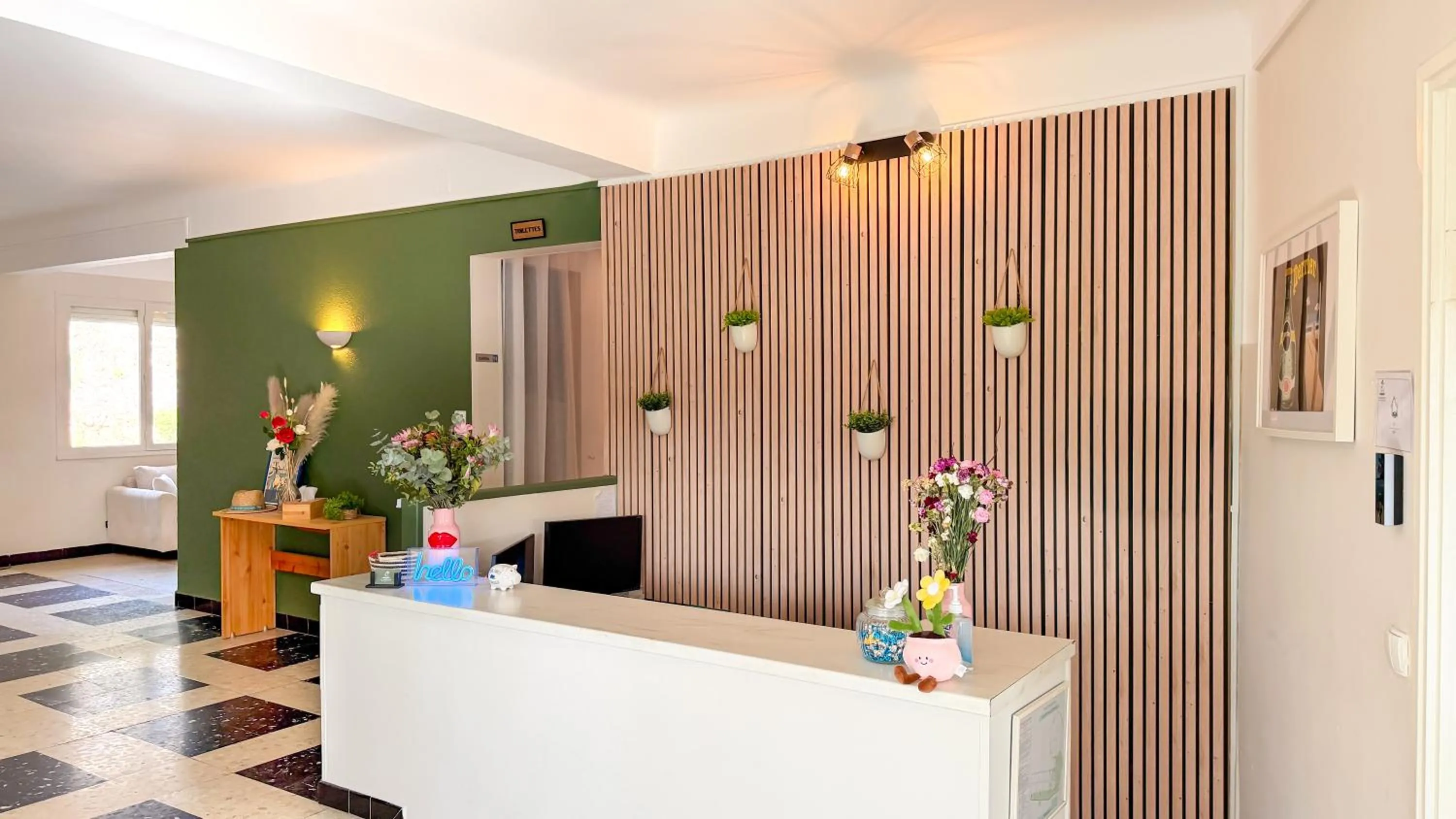 Lobby or reception in Hotel Les Rocailles