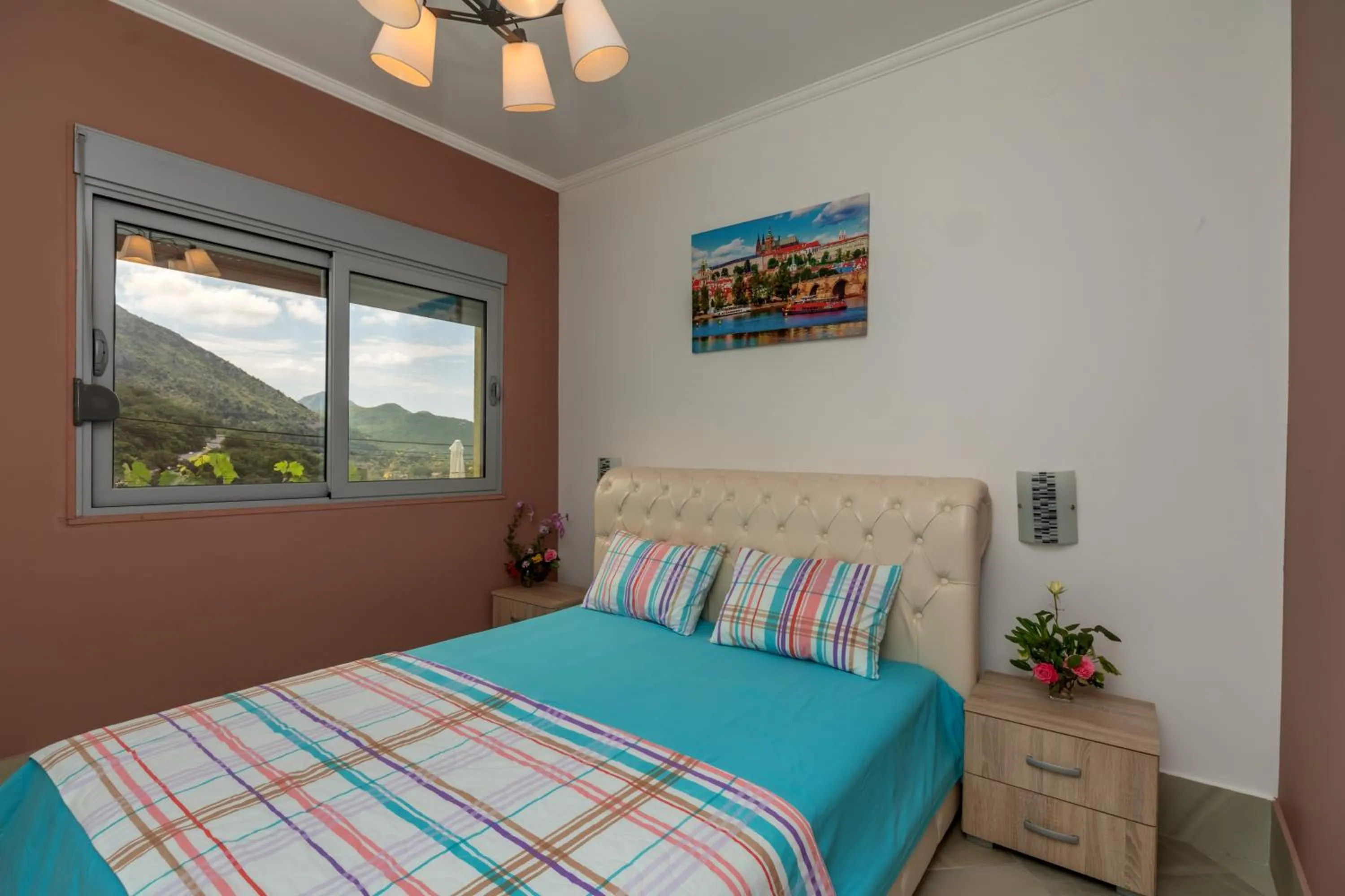 Bedroom, Bed in Villa Montenegrina