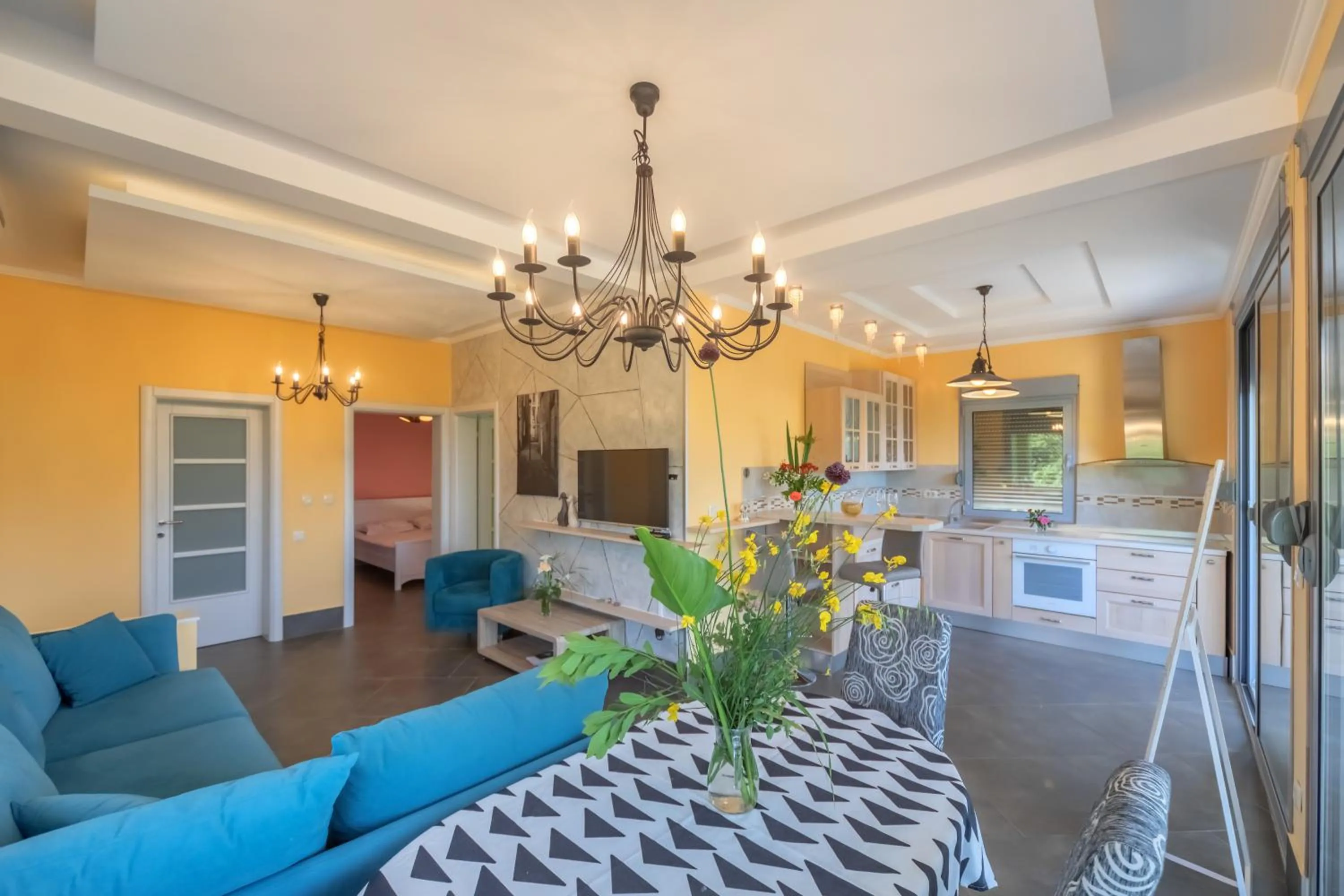 Living room in Villa Montenegrina