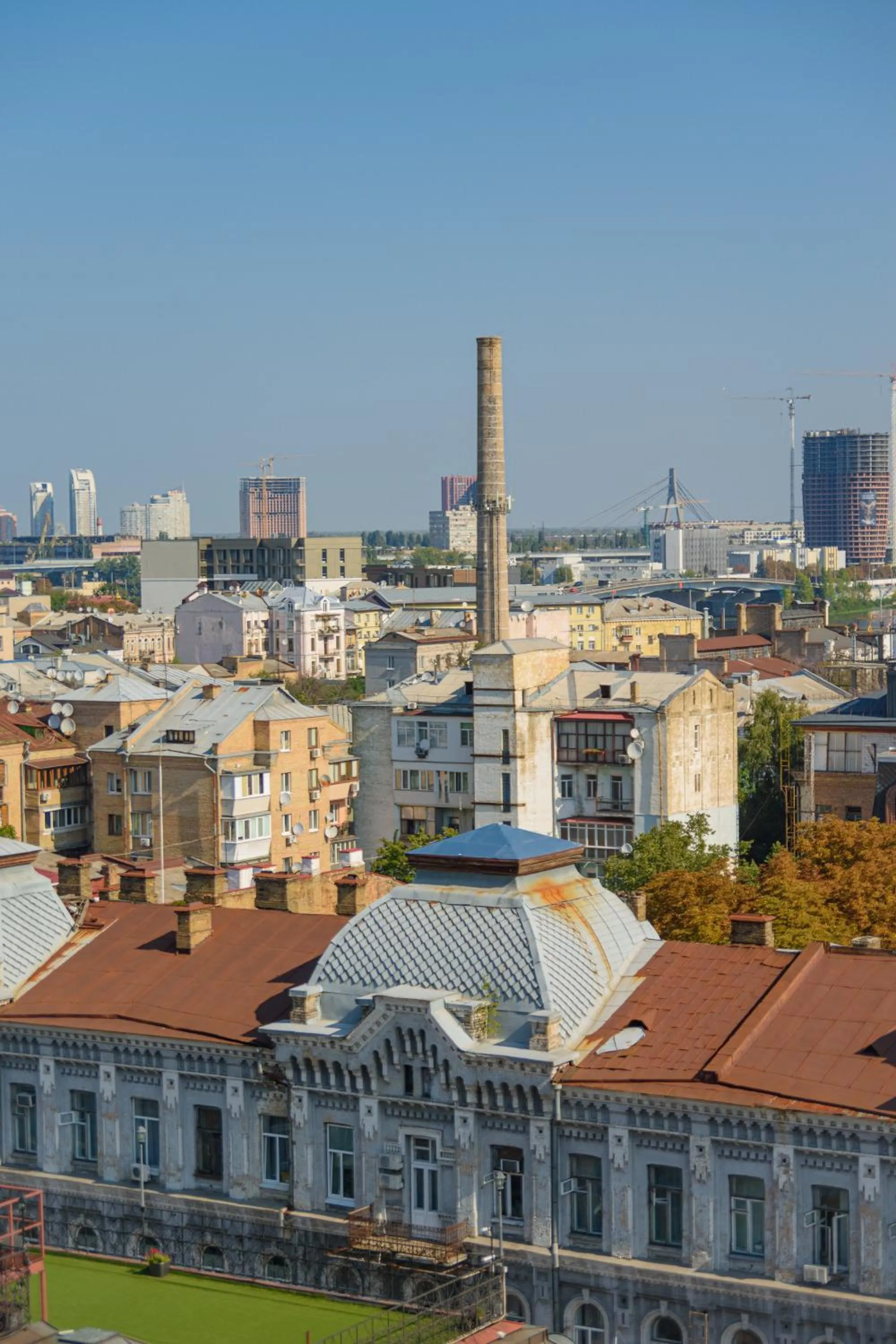 Kyiv historycal center of the city close to the st Andrews church
