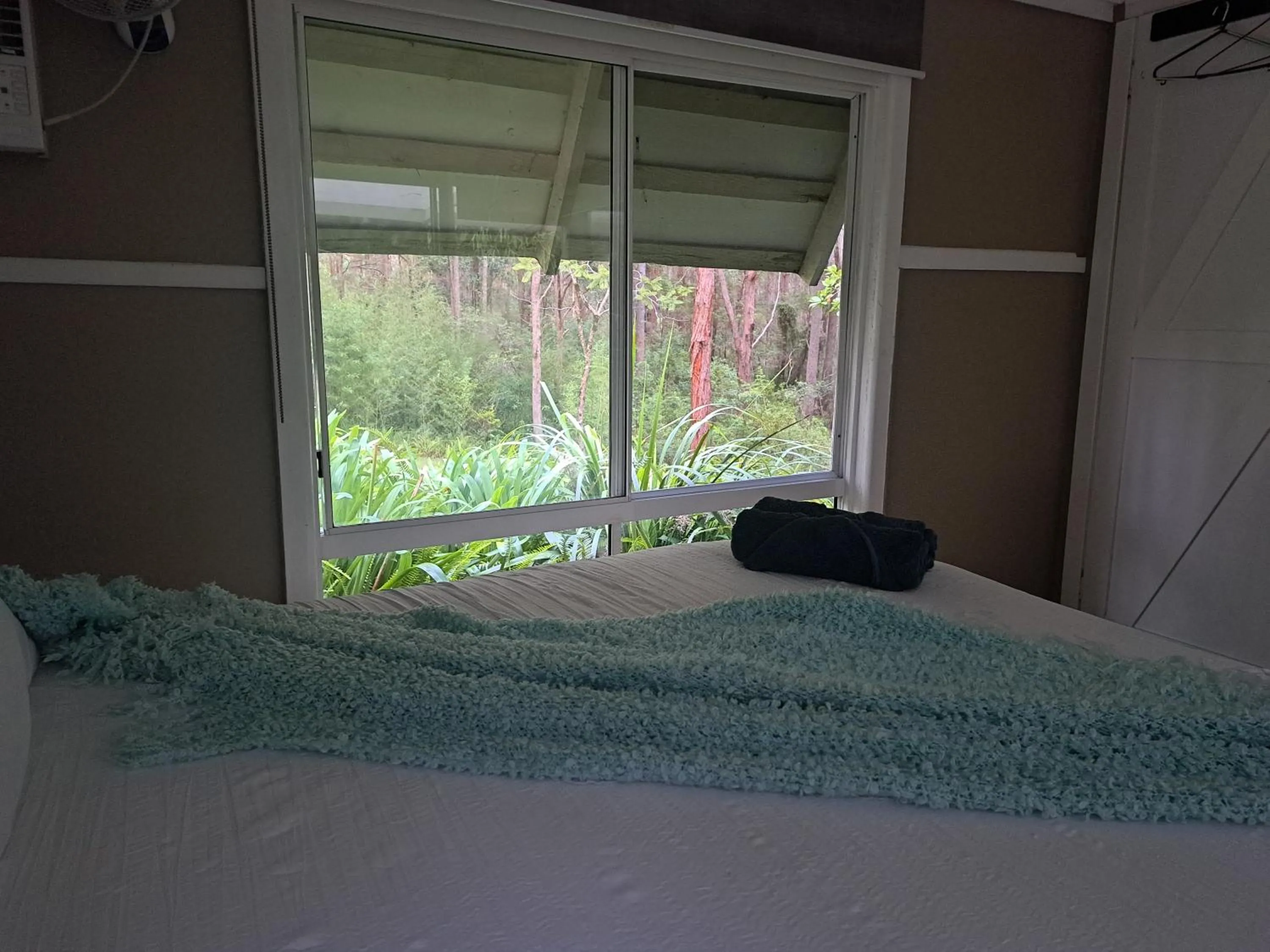 Bed in Forest view bungalow