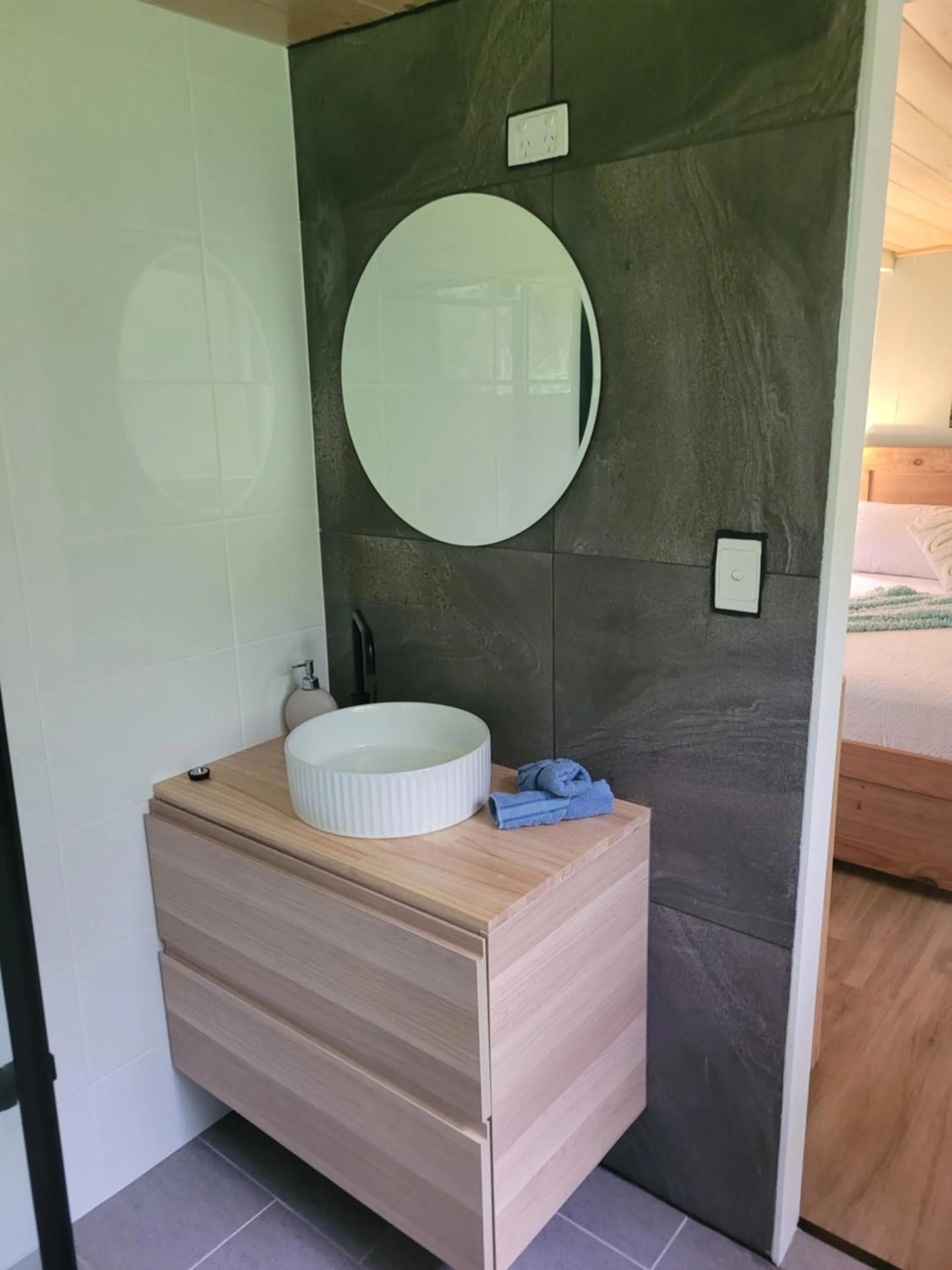 Bed in Forest view bungalow