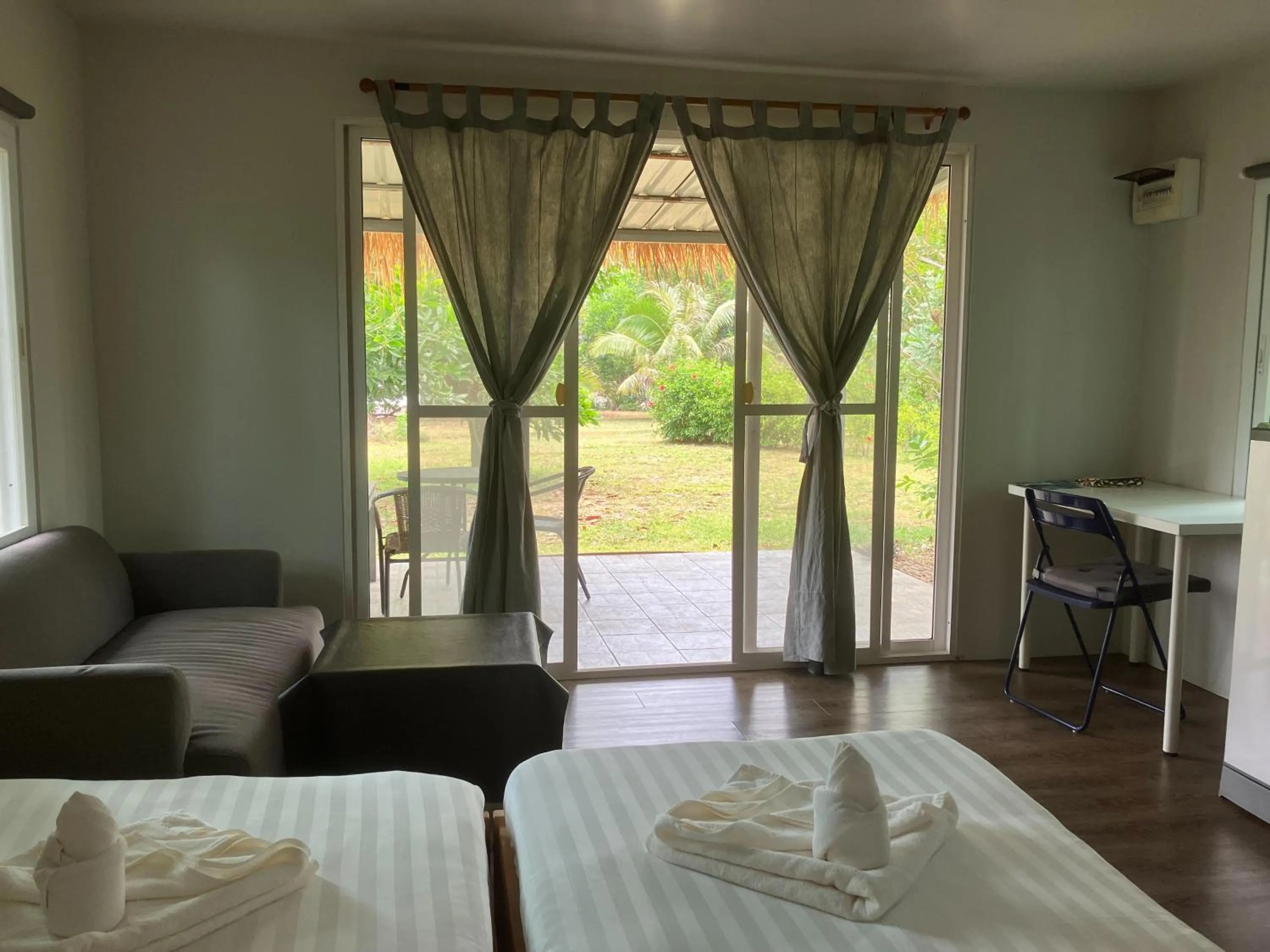 View (from property/room), Bed in Naivacha Tent Koh Mak