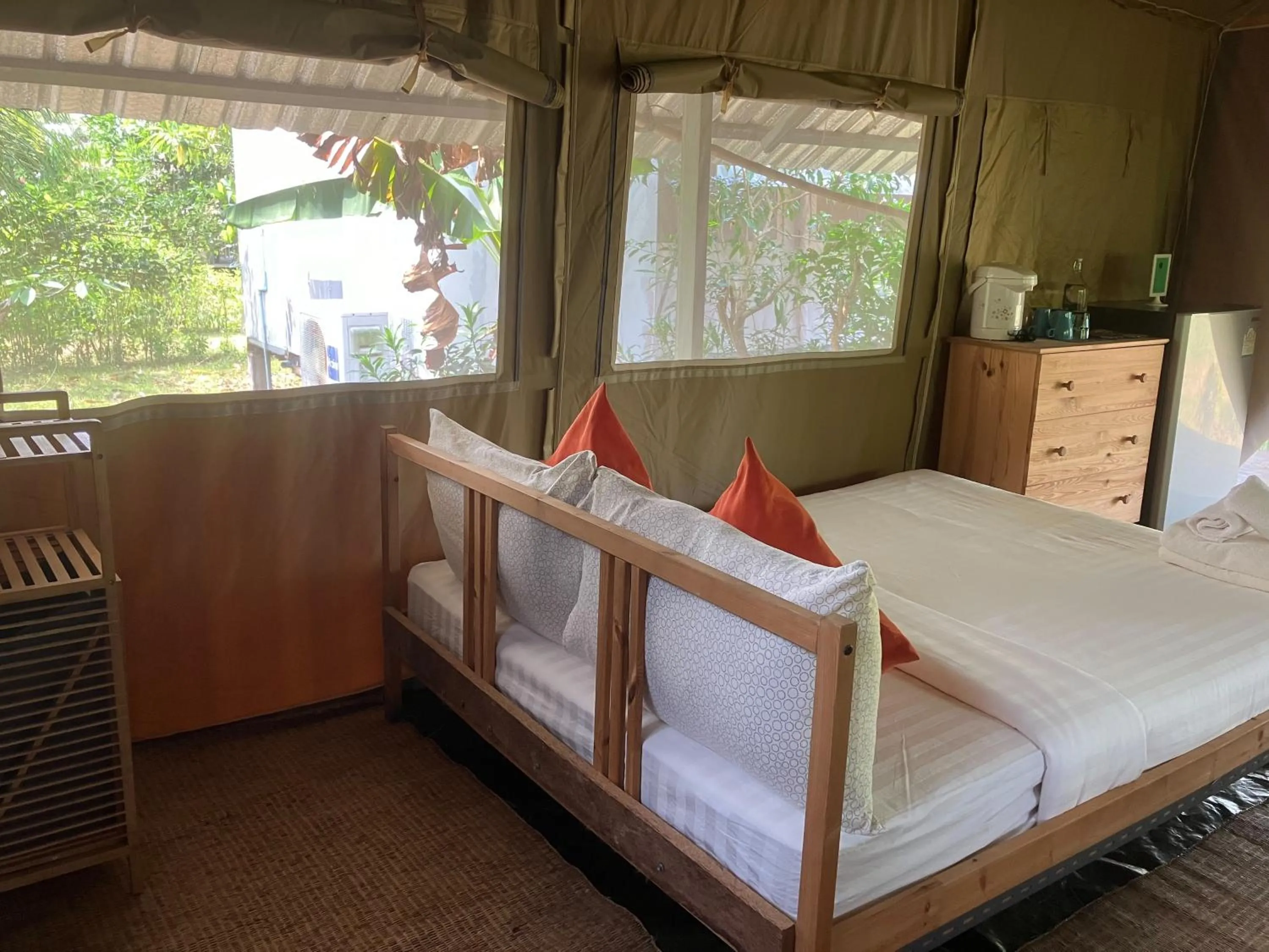 View (from property/room), Bed in Naivacha Tent Koh Mak