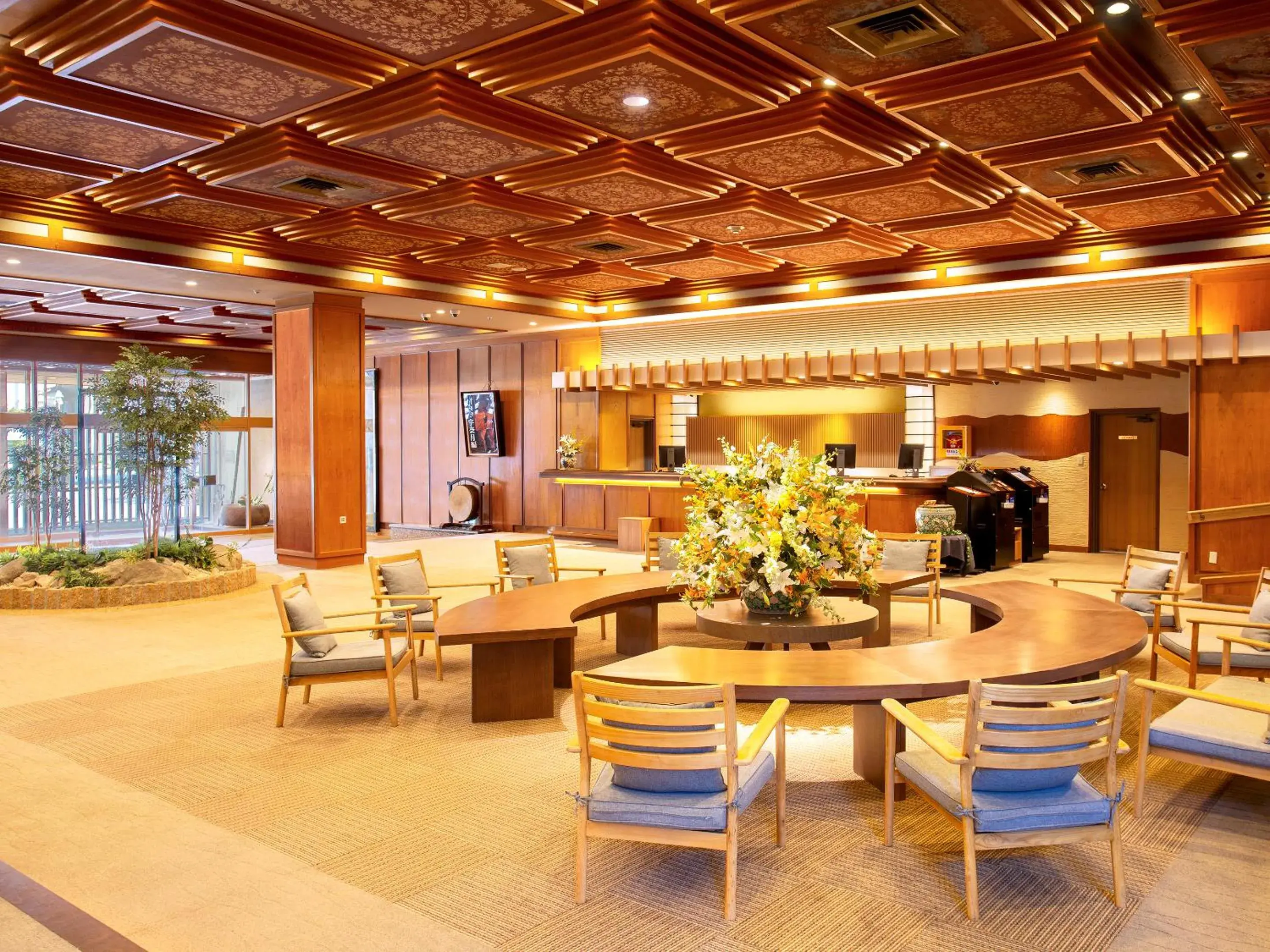 Lobby or reception in Ooedo Onsen Monogatari Unazuki Grand Hotel Lobby or reception in Ooedo Onsen Monogatari Unazuki Grand Hotel