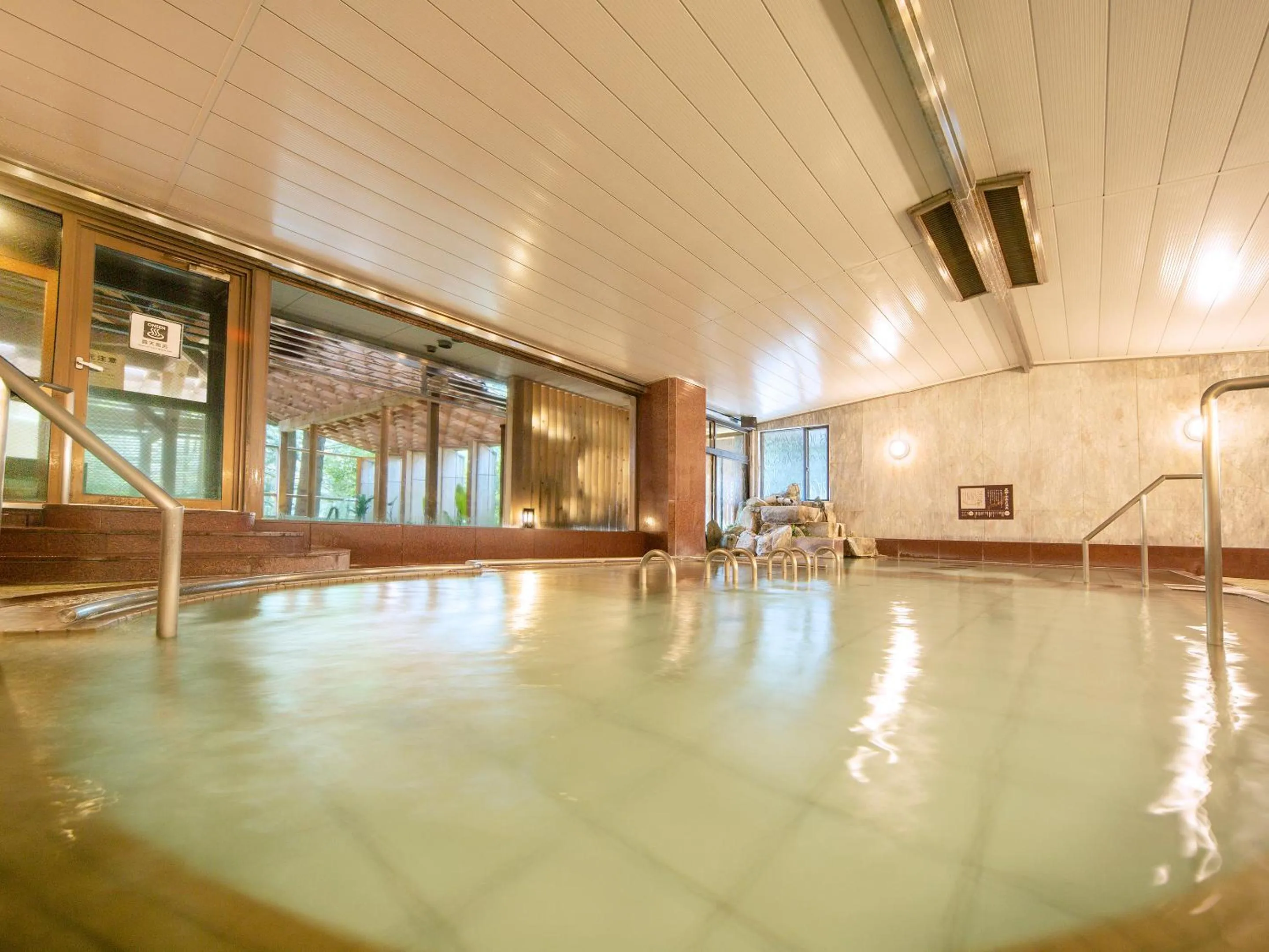 Hot Spring Bath in Ooedo Onsen Monogatari Unazuki Grand Hotel