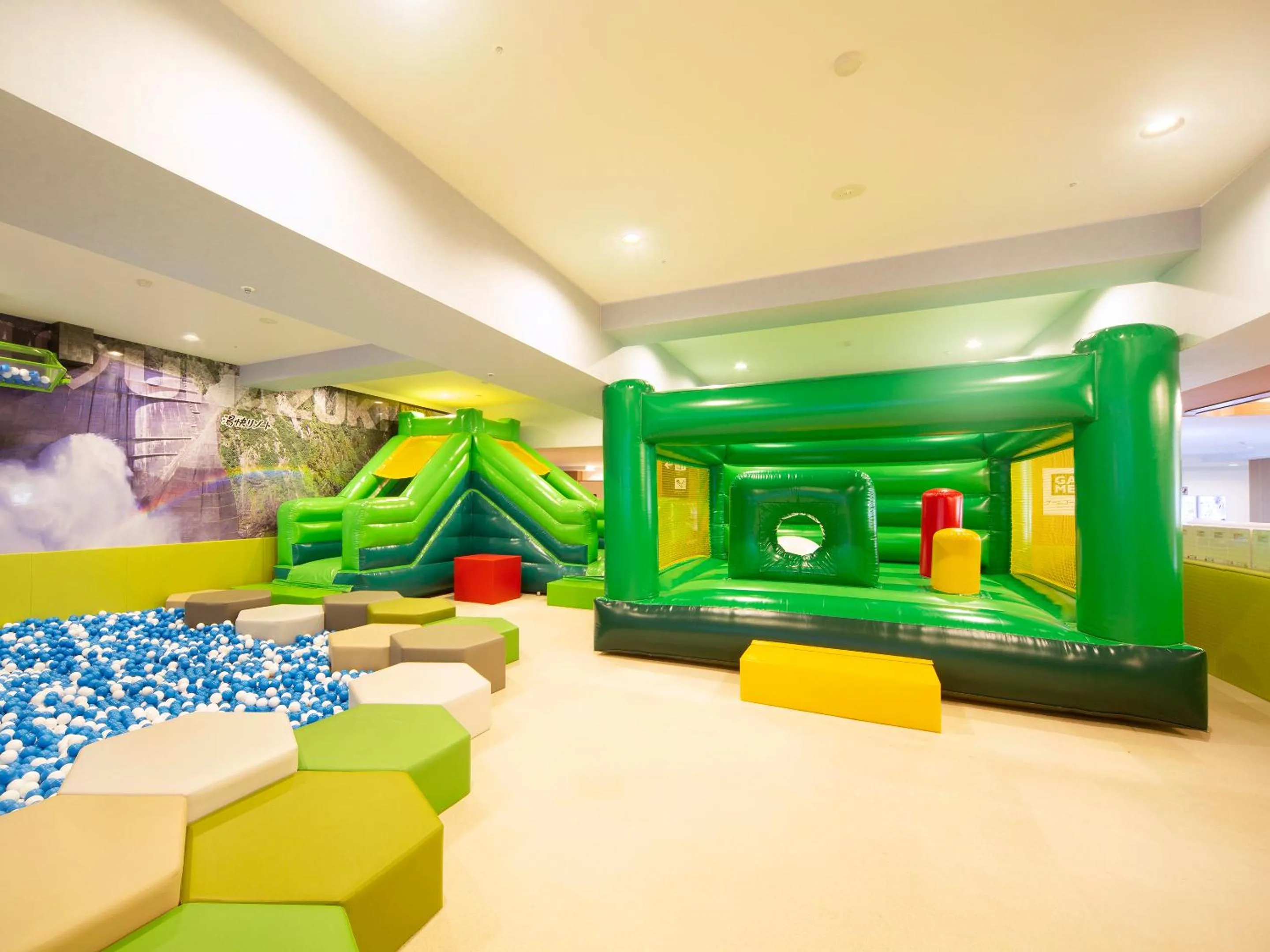 children in Ooedo Onsen Monogatari Unazuki Grand Hotel