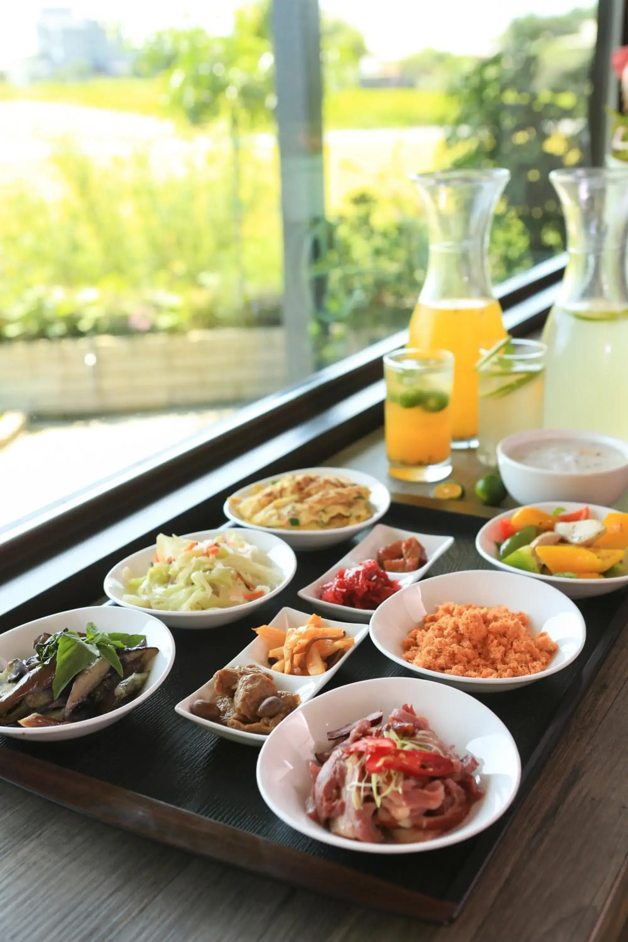 Asian breakfast in Early Summer Asian breakfast in Early Summer