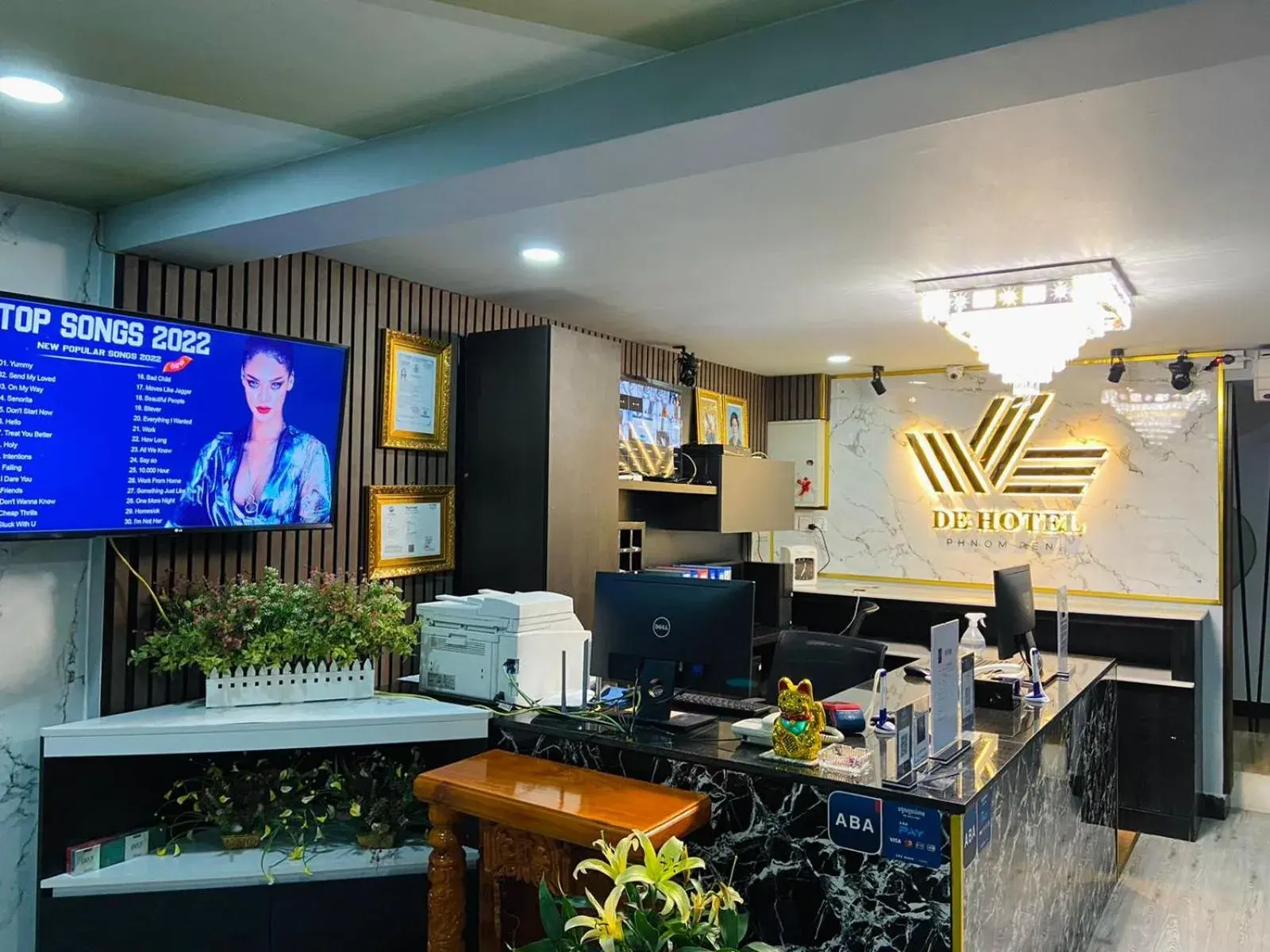 Lobby or reception in DE Hotel Lobby or reception in DE Hotel