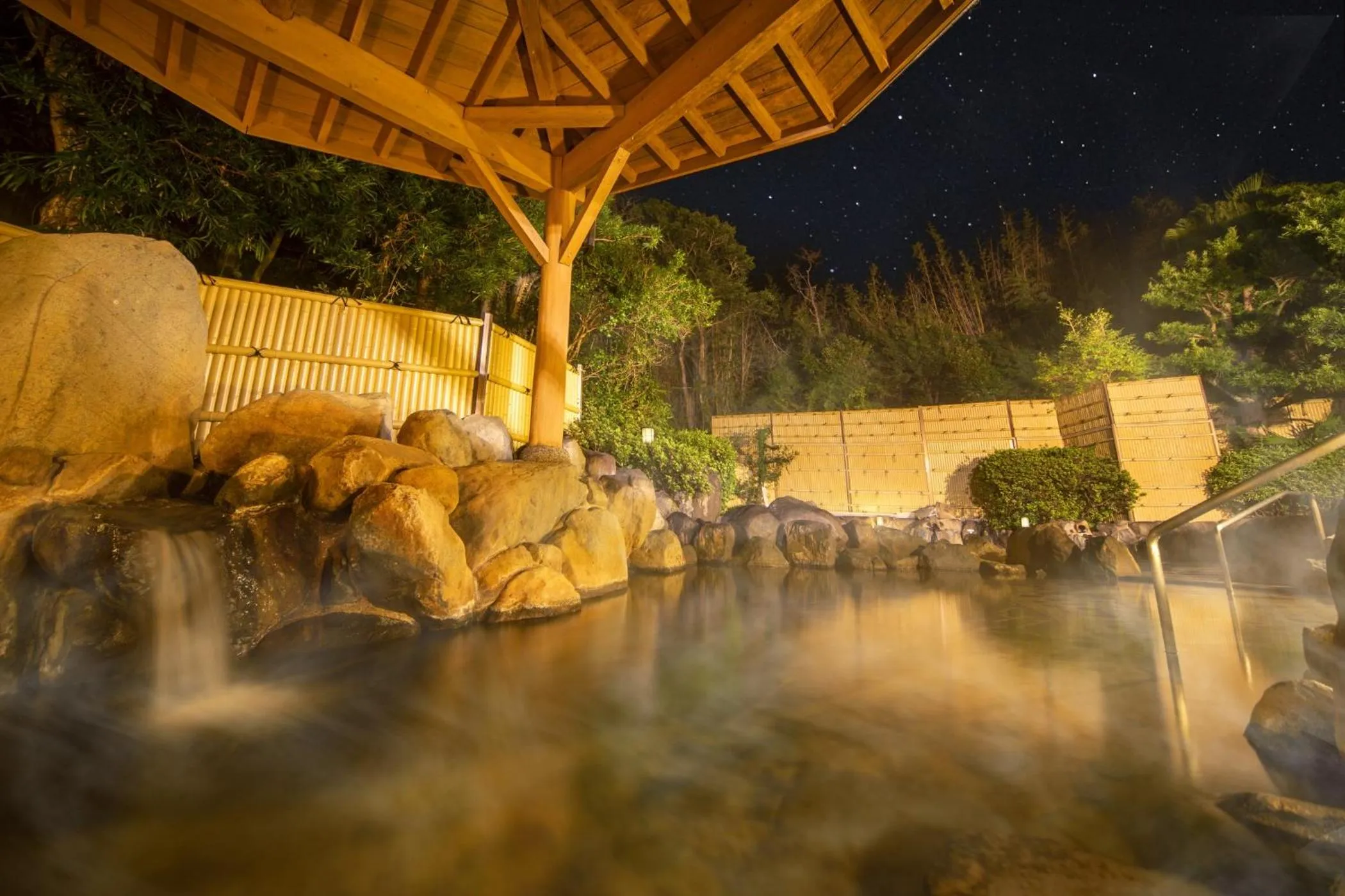 Hot Spring Bath in Ooedo Onsen Monogatari Hotel Ranpu