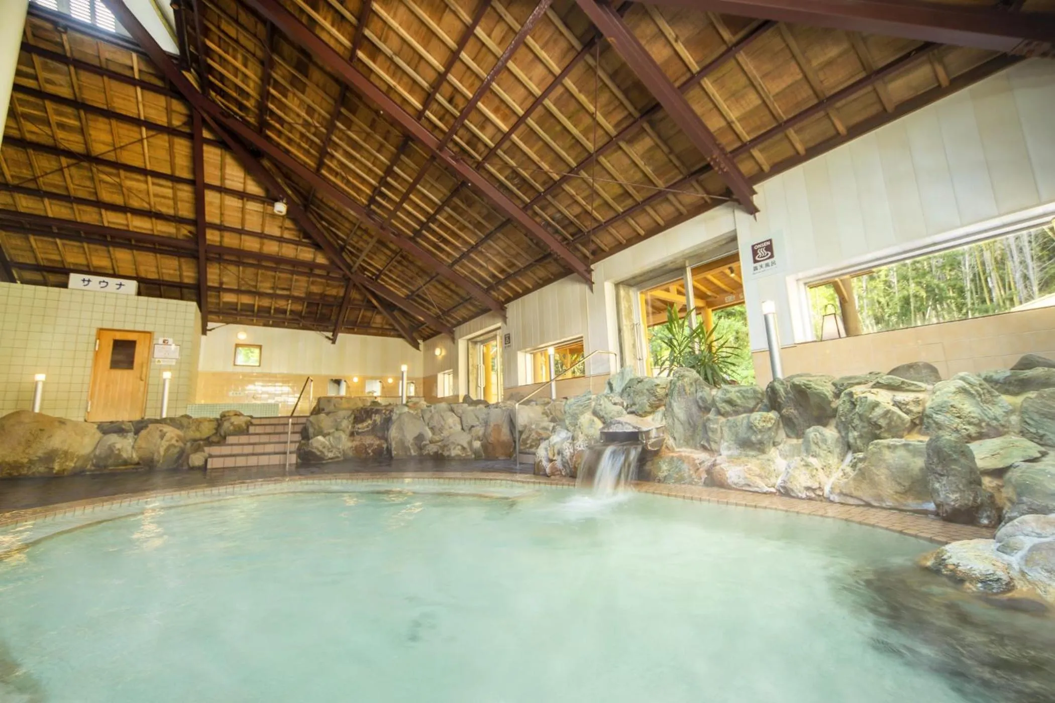 Hot Spring Bath in Ooedo Onsen Monogatari Hotel Ranpu