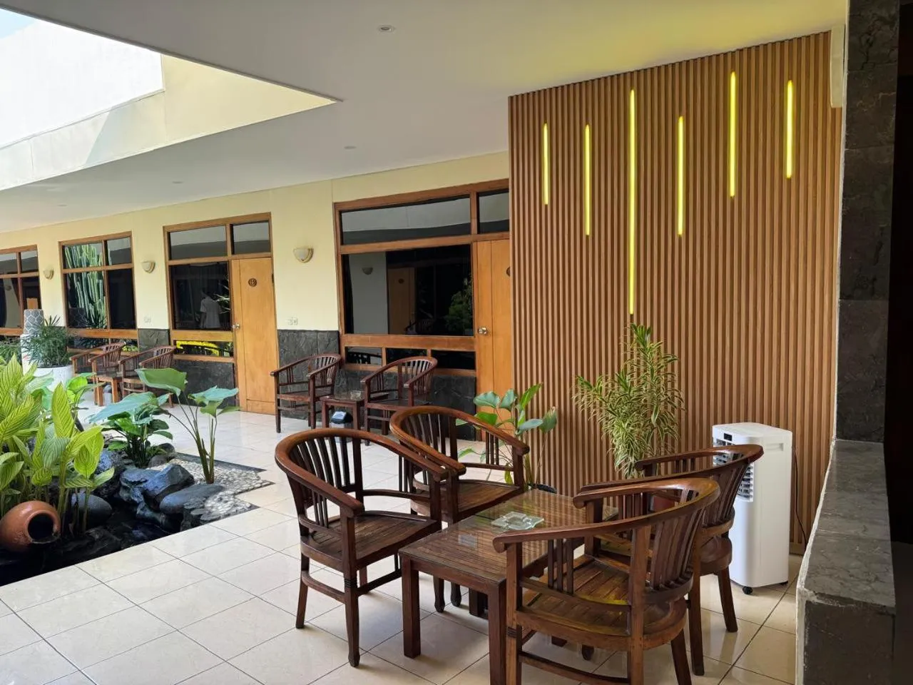 Seating area in Hotel Priangan