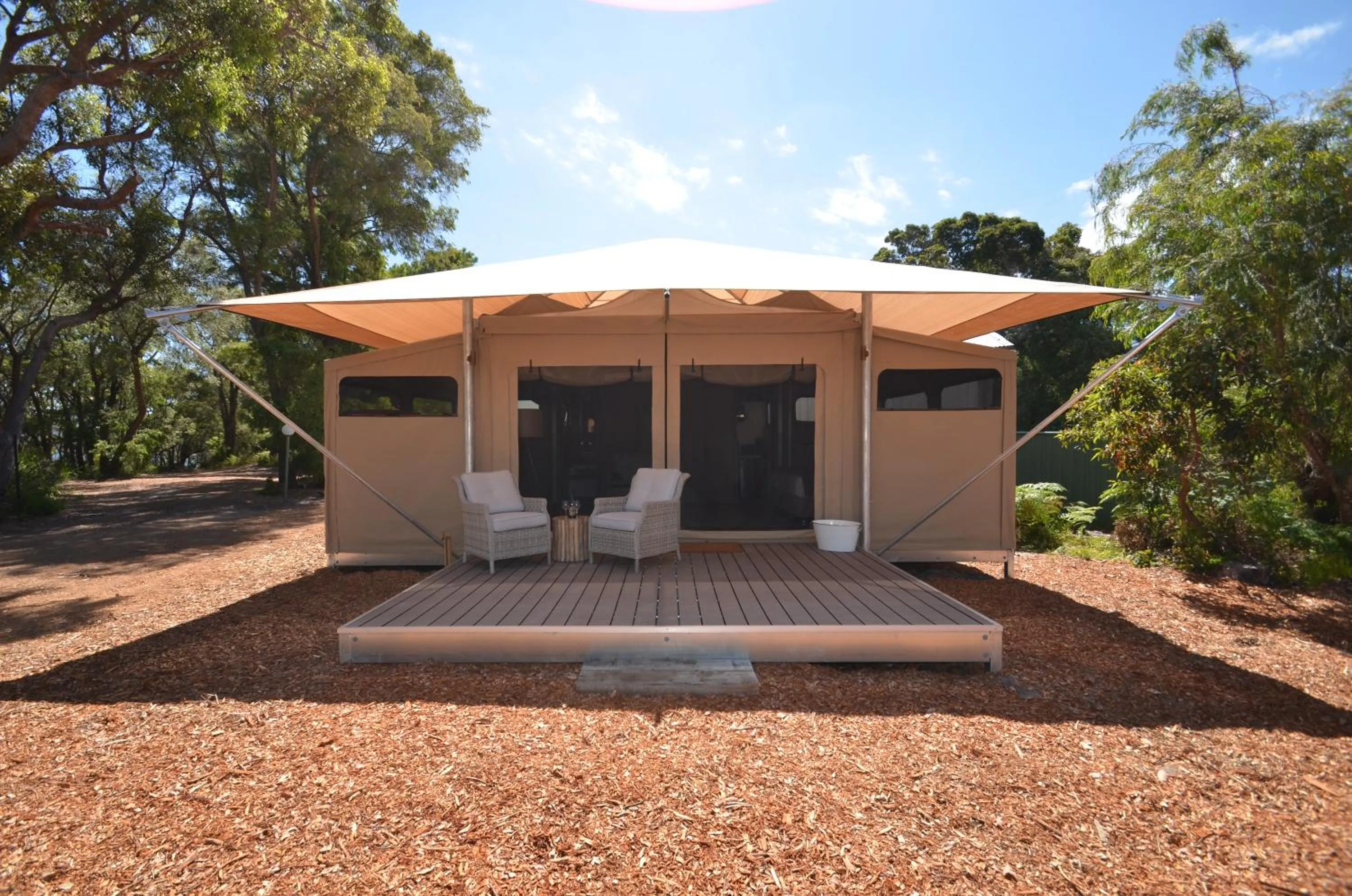 Balcony/Terrace in Coalmine Beach Holiday Park
