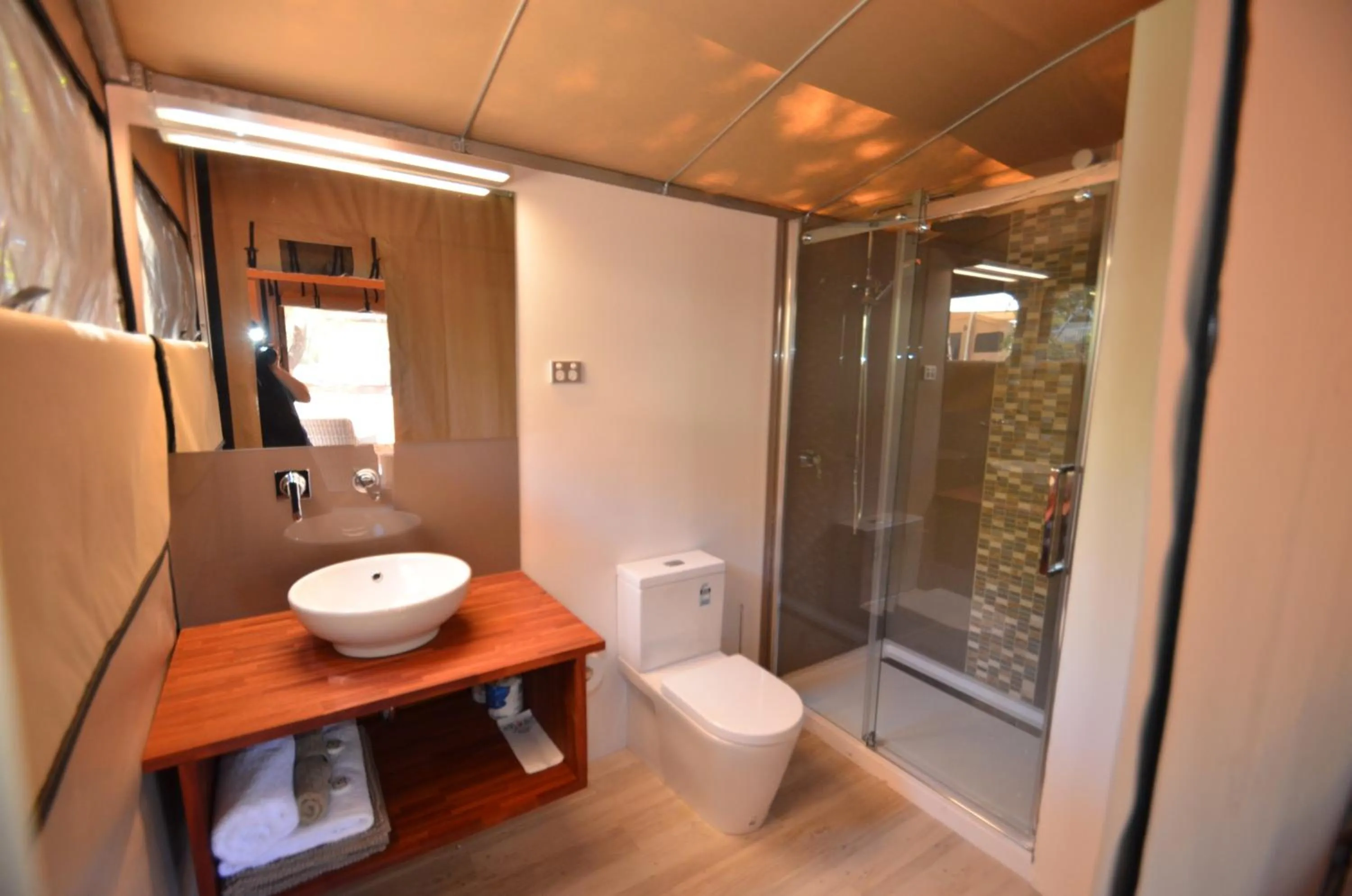 Bathroom in Coalmine Beach Holiday Park
