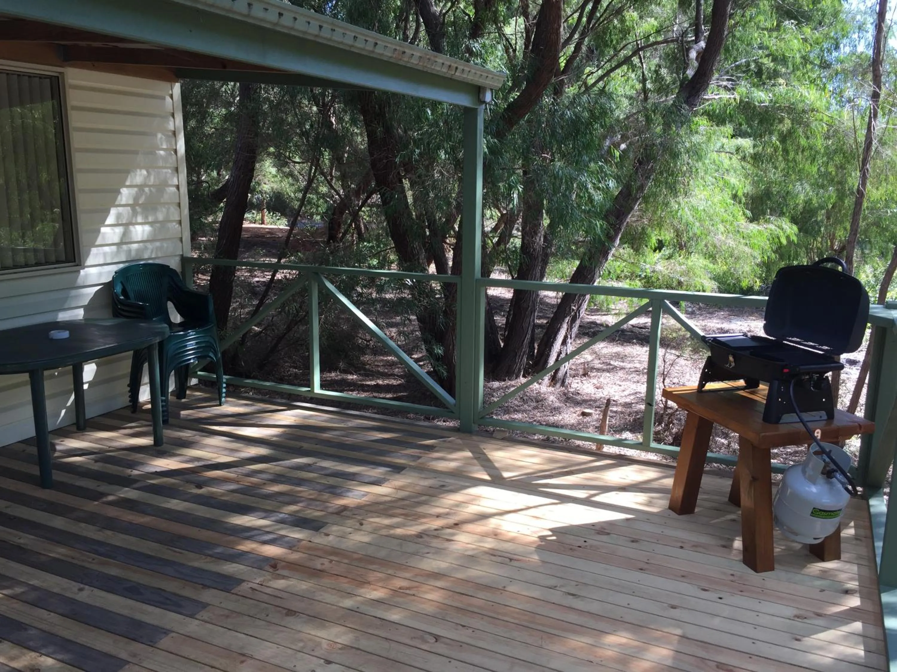 Patio in Coalmine Beach Holiday Park