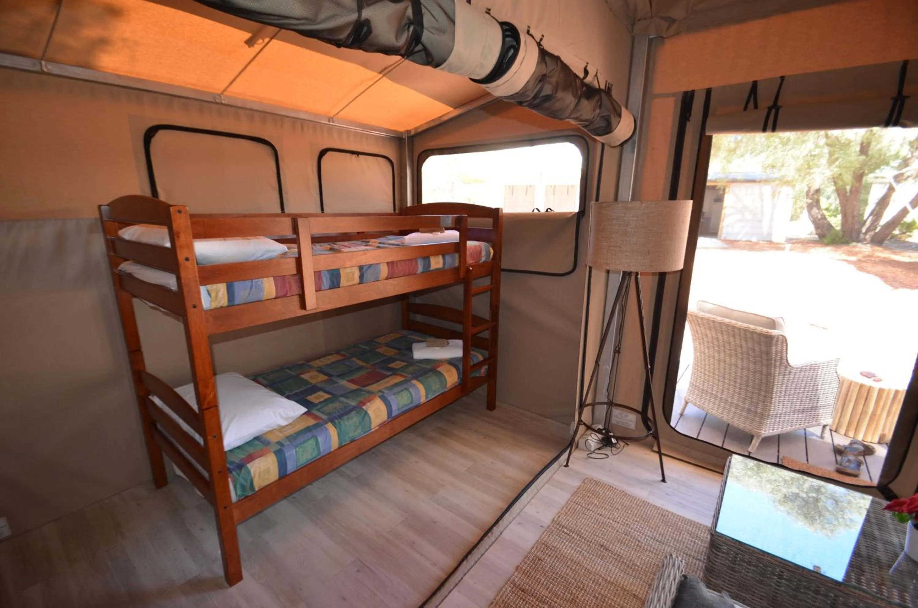 Bedroom, Bed in Coalmine Beach Holiday Park