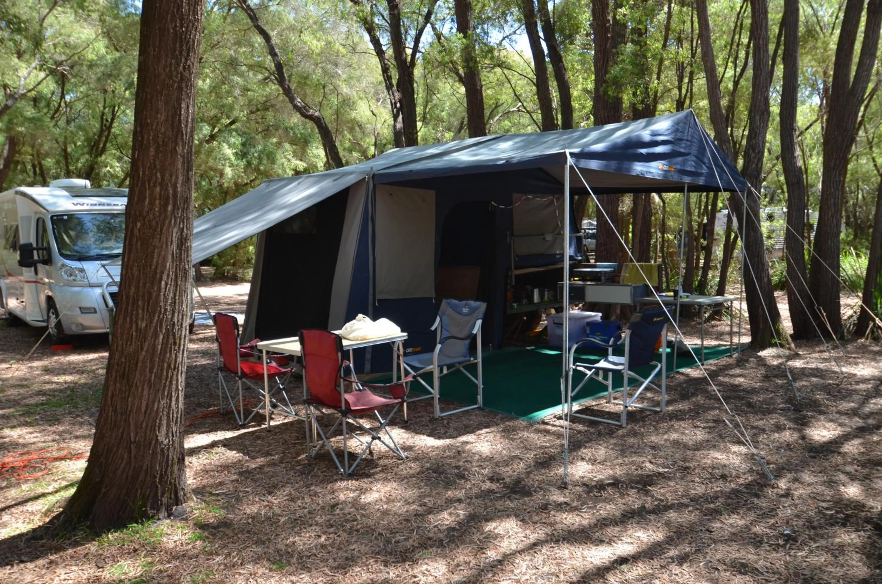Area and facilities in Coalmine Beach Holiday Park