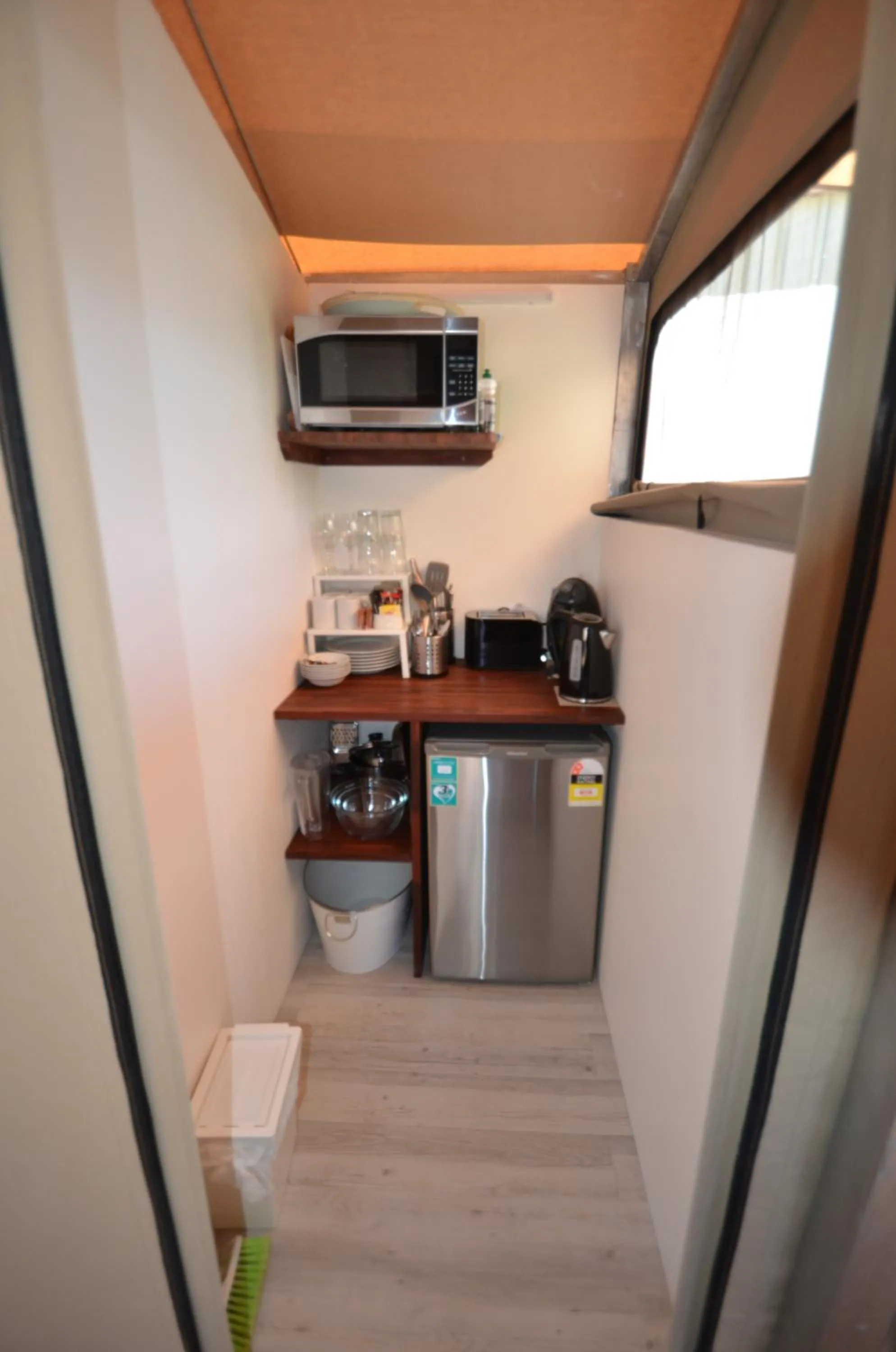 Kitchen or kitchenette in Coalmine Beach Holiday Park