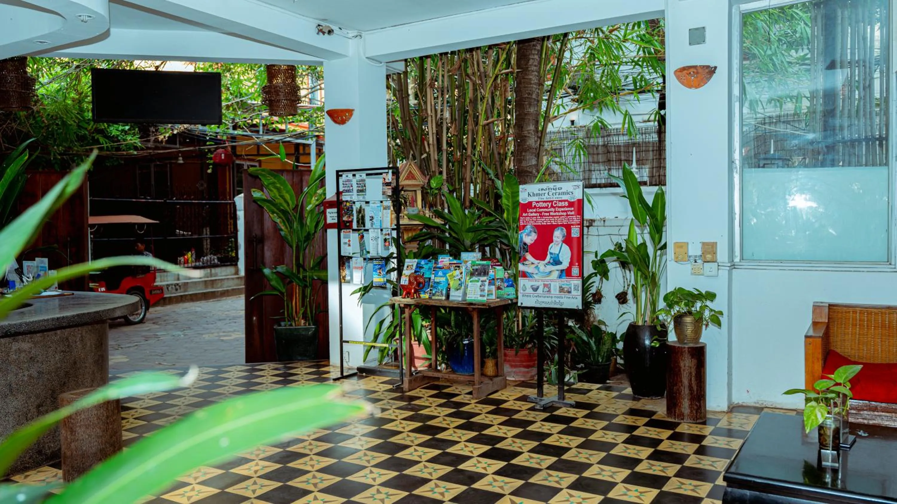 Lobby or reception in Villa Wat Damnak