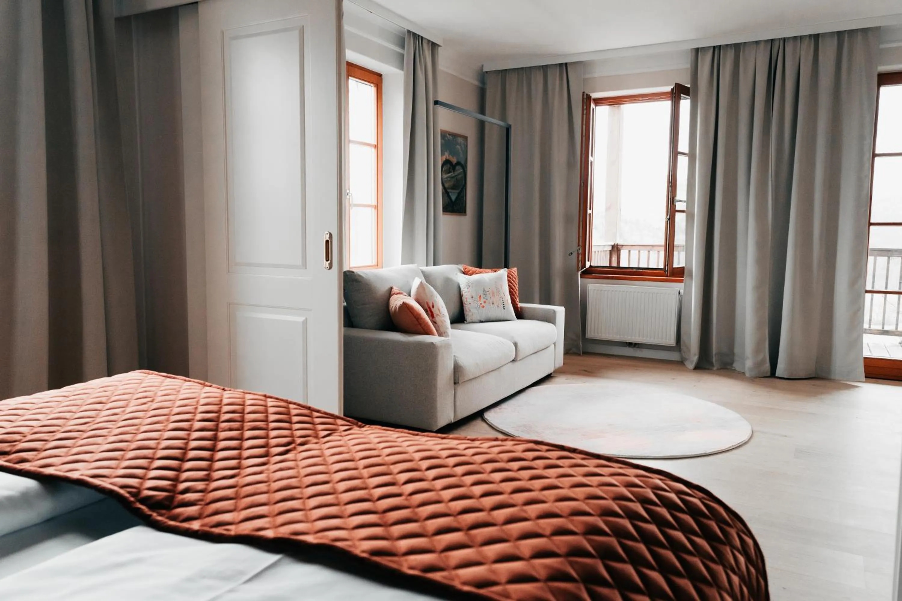 Bed in Sattlerhof Genießerhotel & Weingut