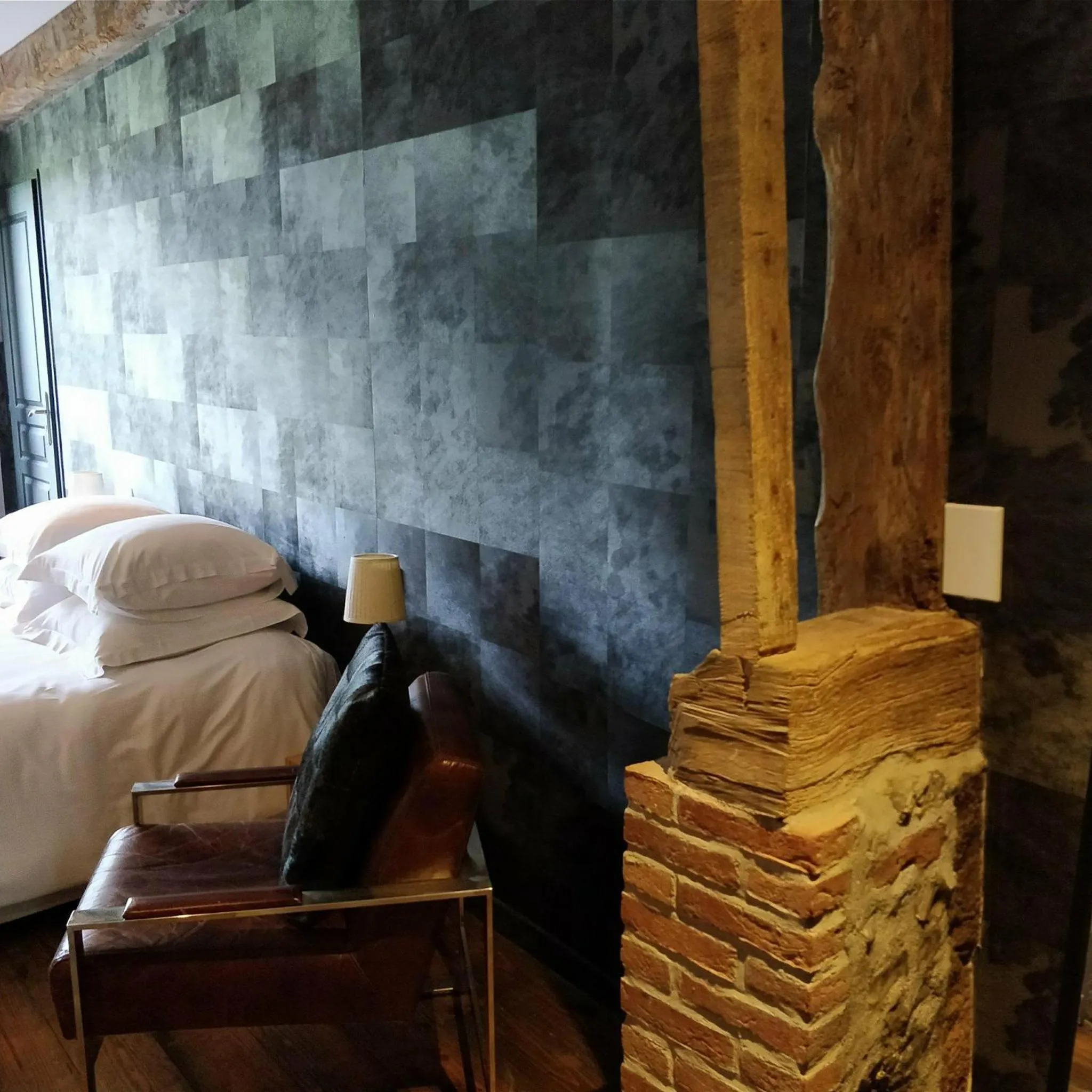 Decorative detail, Bed in Clos Masure hôtel de campagne