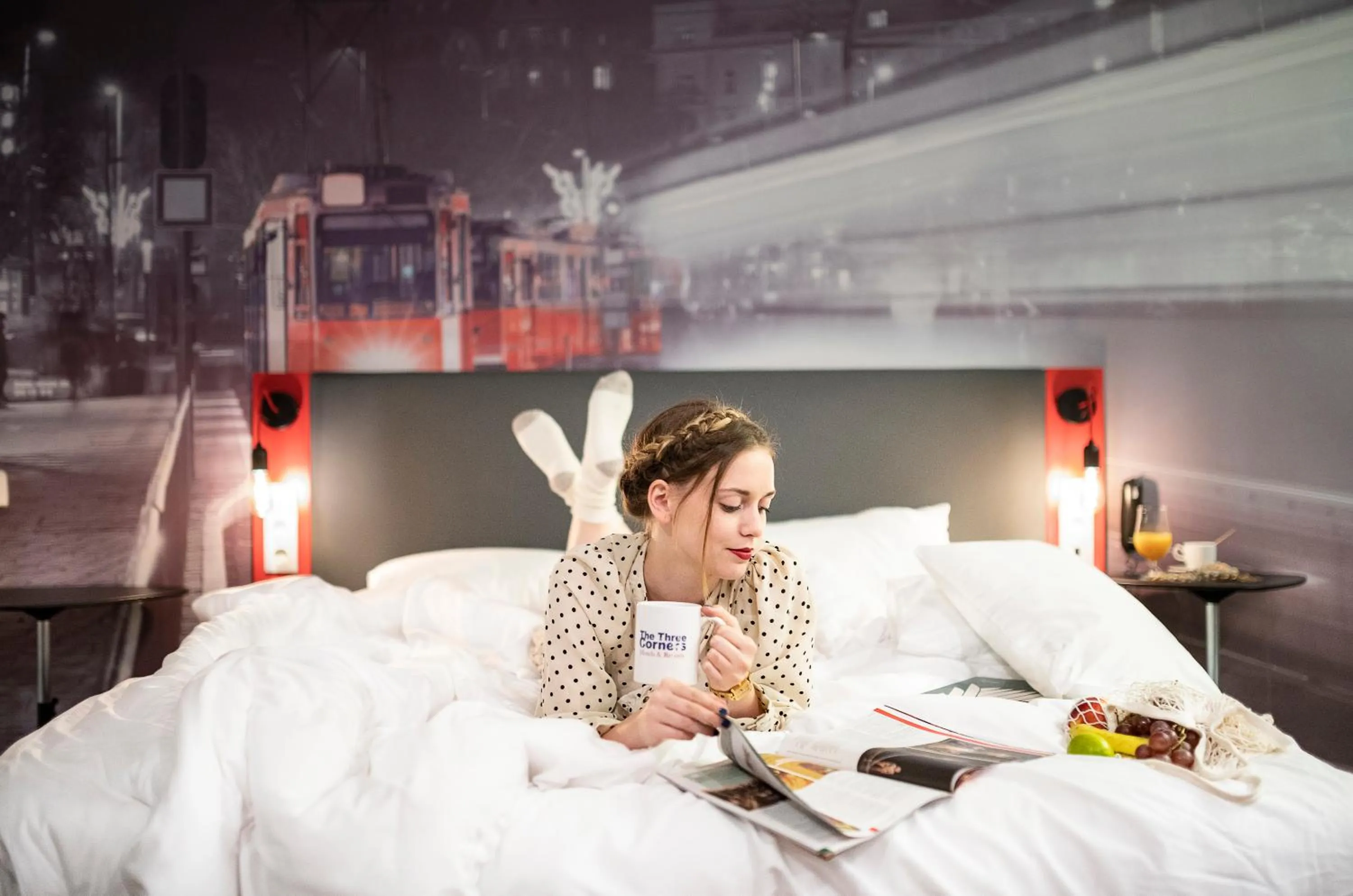 Bed in Three Corners Hotel Anna