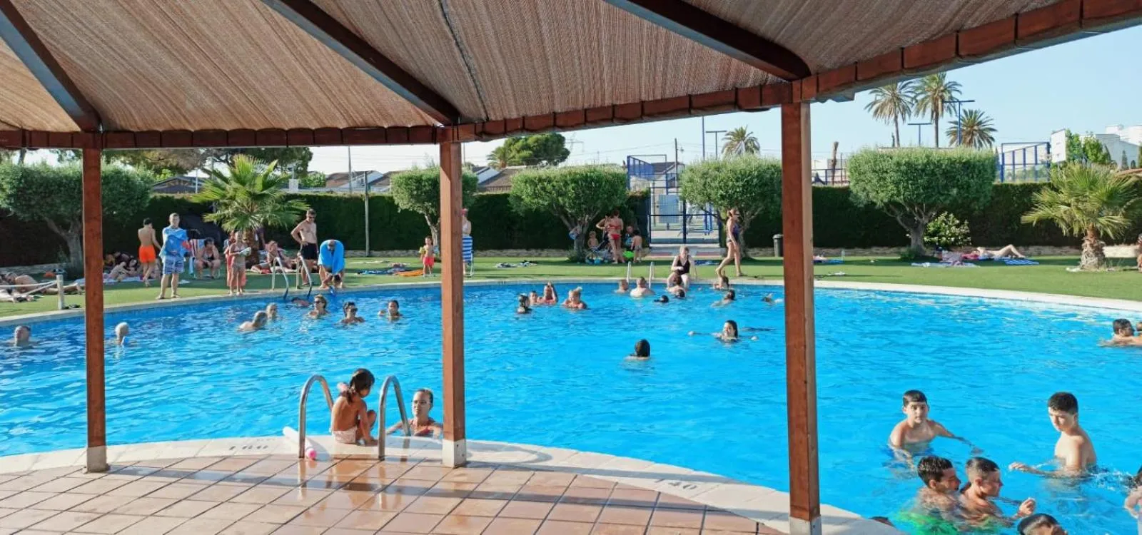 Pool view in Camping San Javier