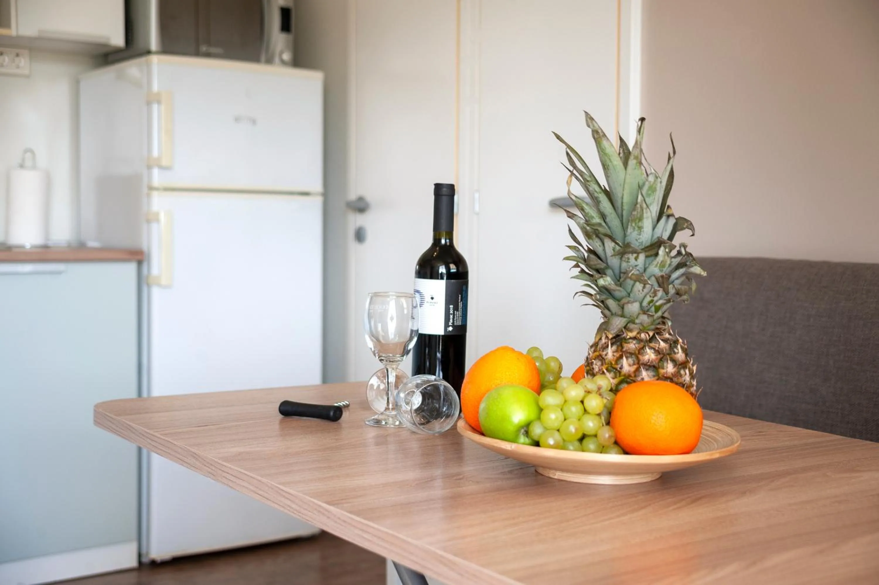 Kitchen or kitchenette in Glamping and Mobile Homes Lavanda - Holiday Centre Bi VIllage