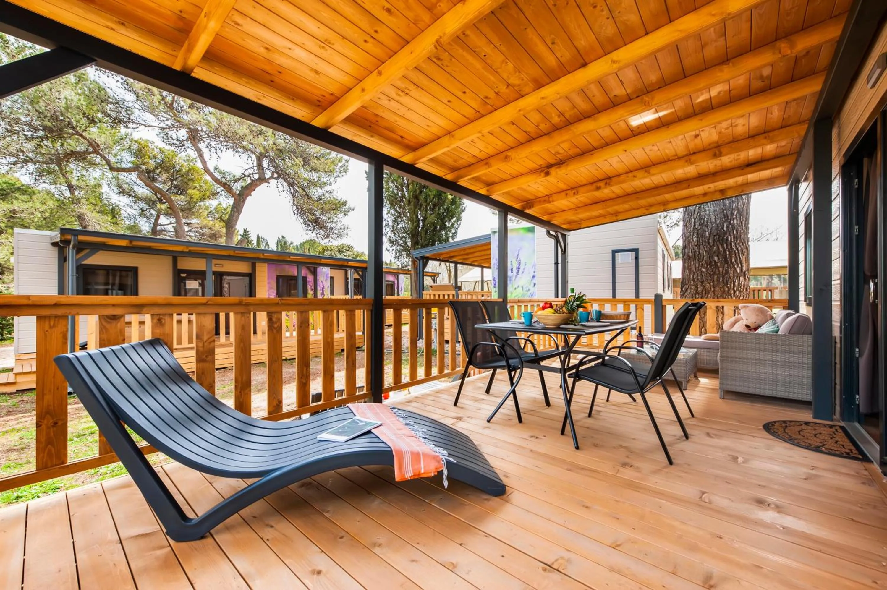 Patio in Glamping and Mobile Homes Lavanda - Holiday Centre Bi VIllage