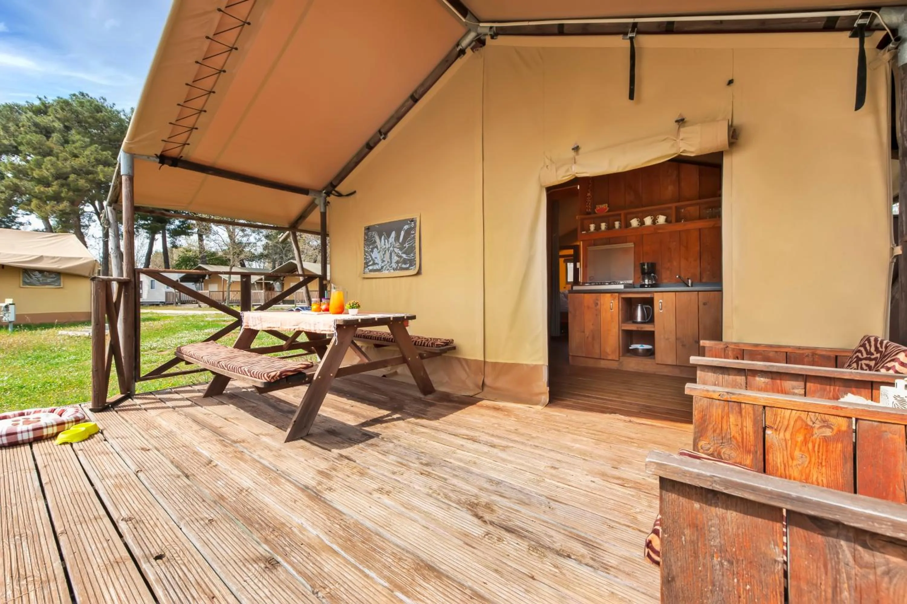 Living room in Glamping and Mobile Homes Lavanda - Holiday Centre Bi VIllage