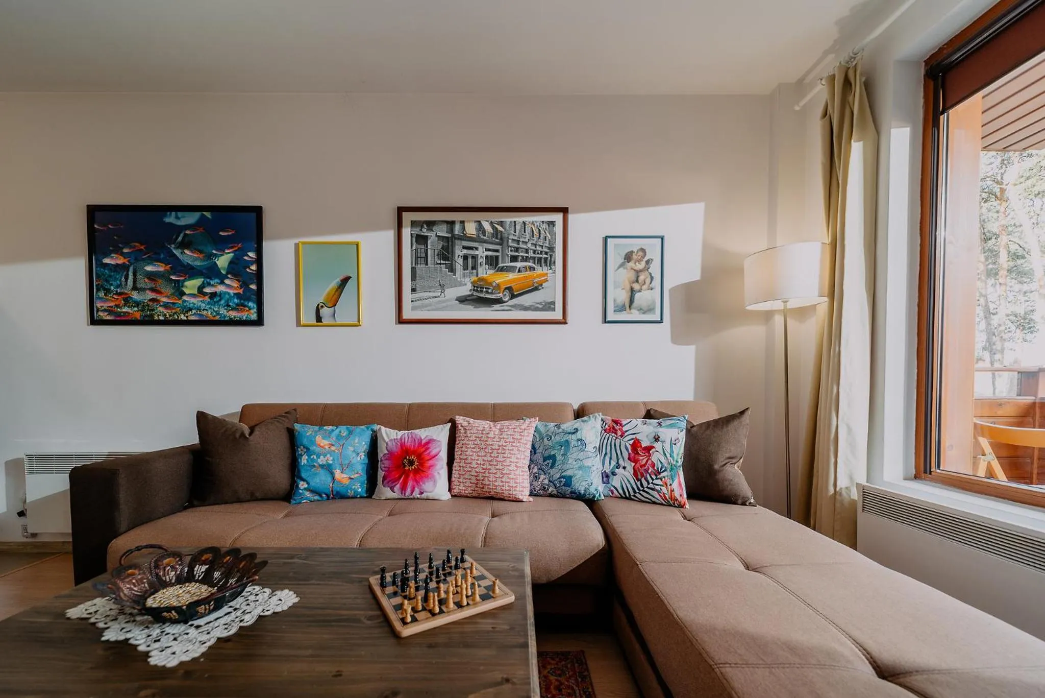Living room in Veli Hills Apartments