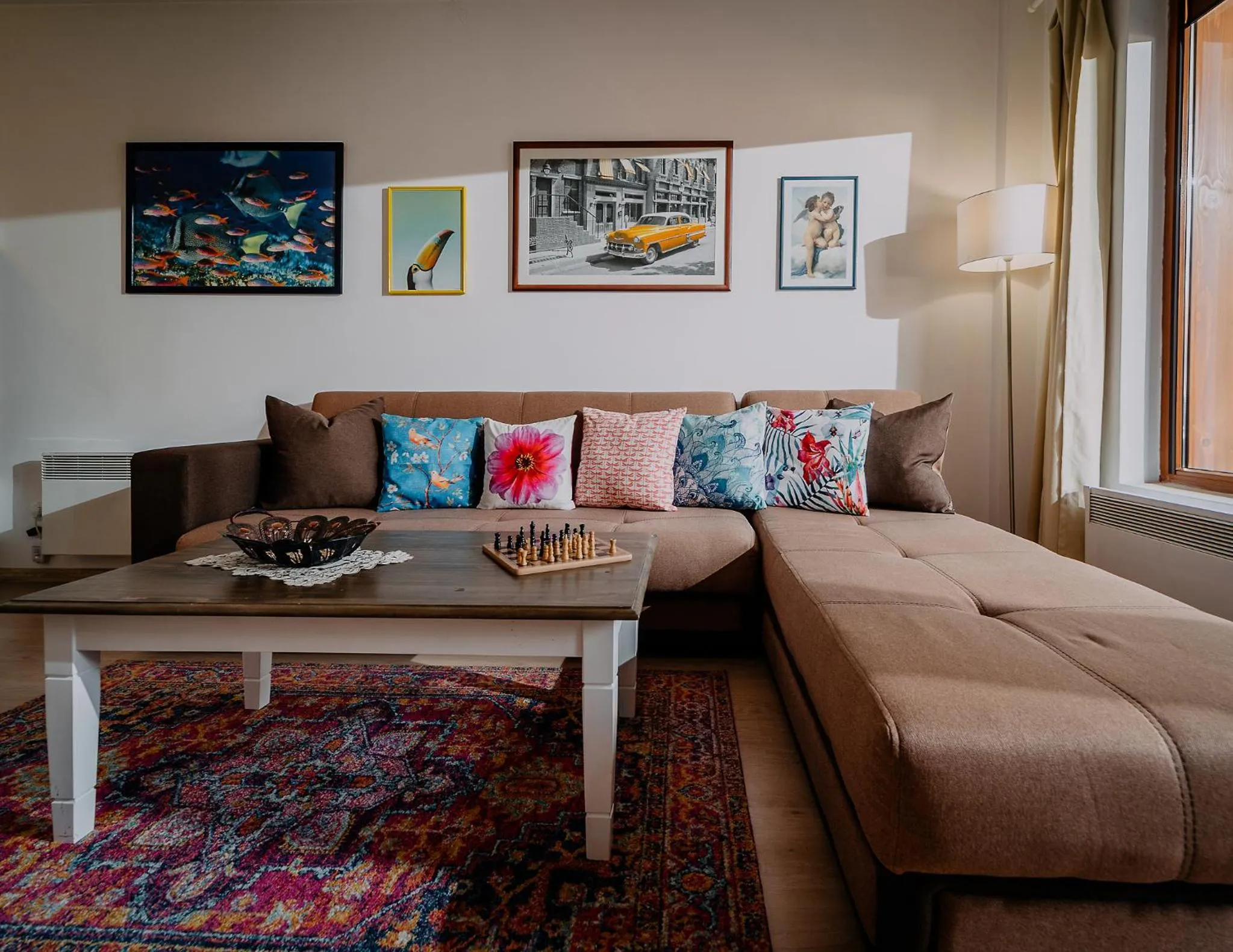Living room in Veli Hills Apartments