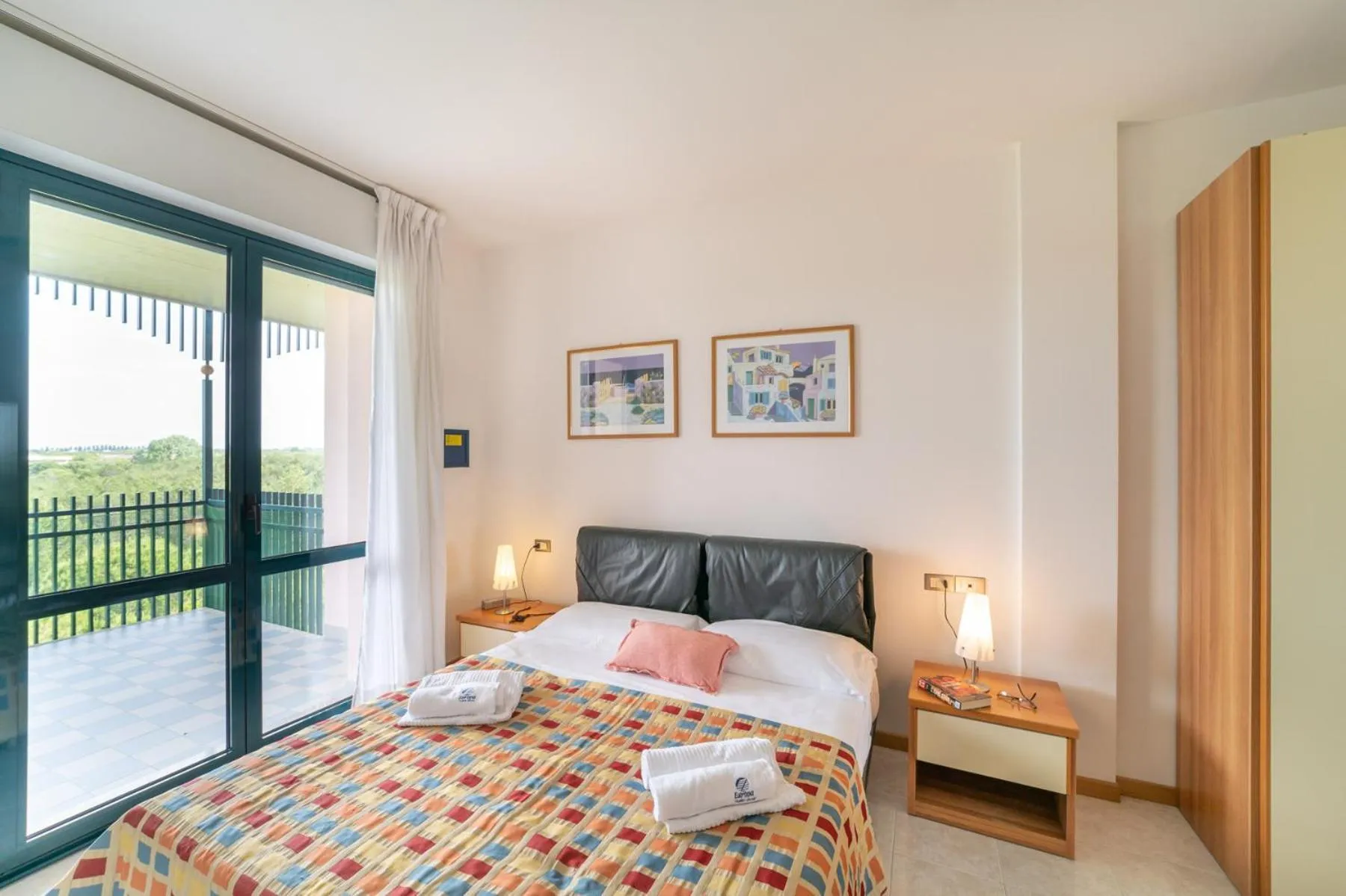 Balcony/Terrace, Bed in Residenza delle Terme