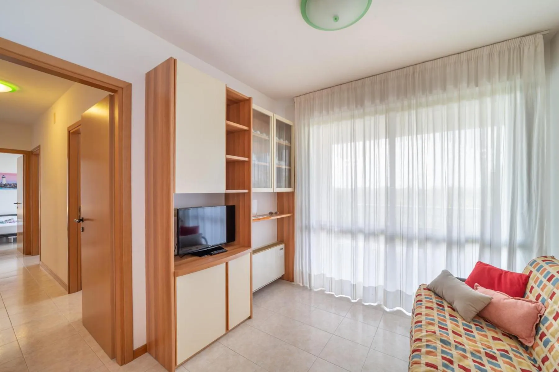 Communal lounge/ TV room, Bed in Residenza delle Terme