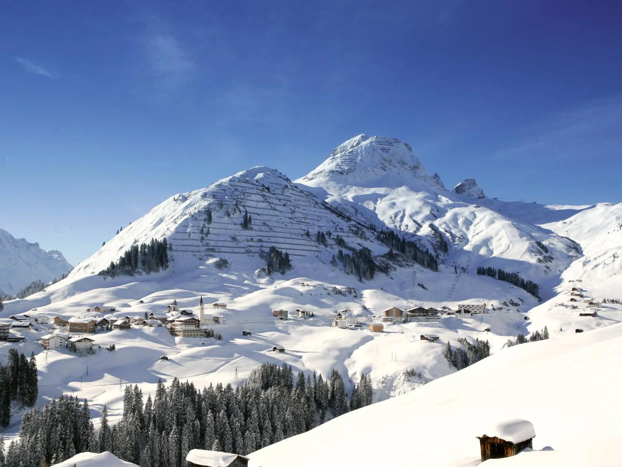Bird's eye view in Hotel Walserberg
