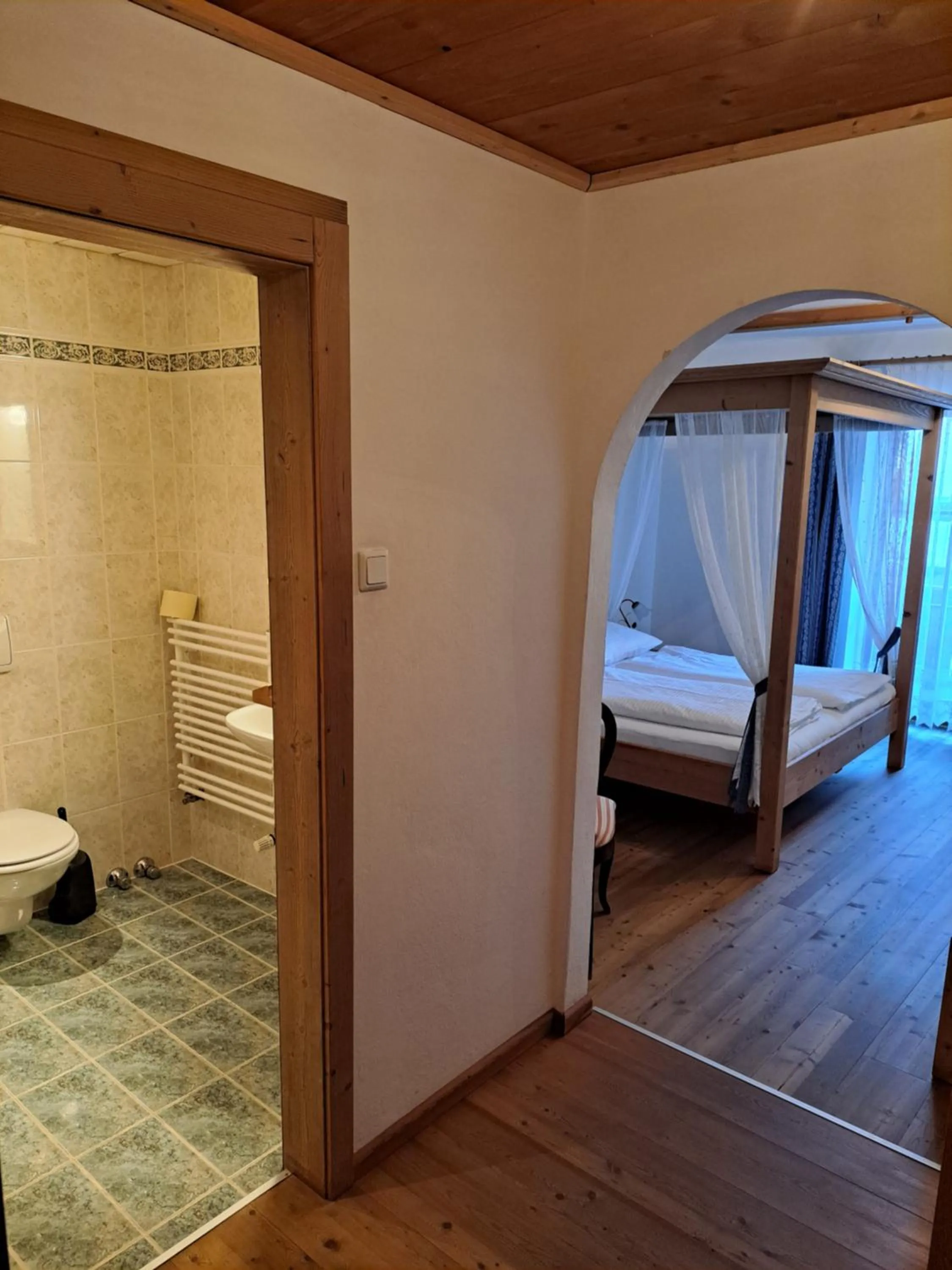 Property building, Bed in Gasthof Stauder