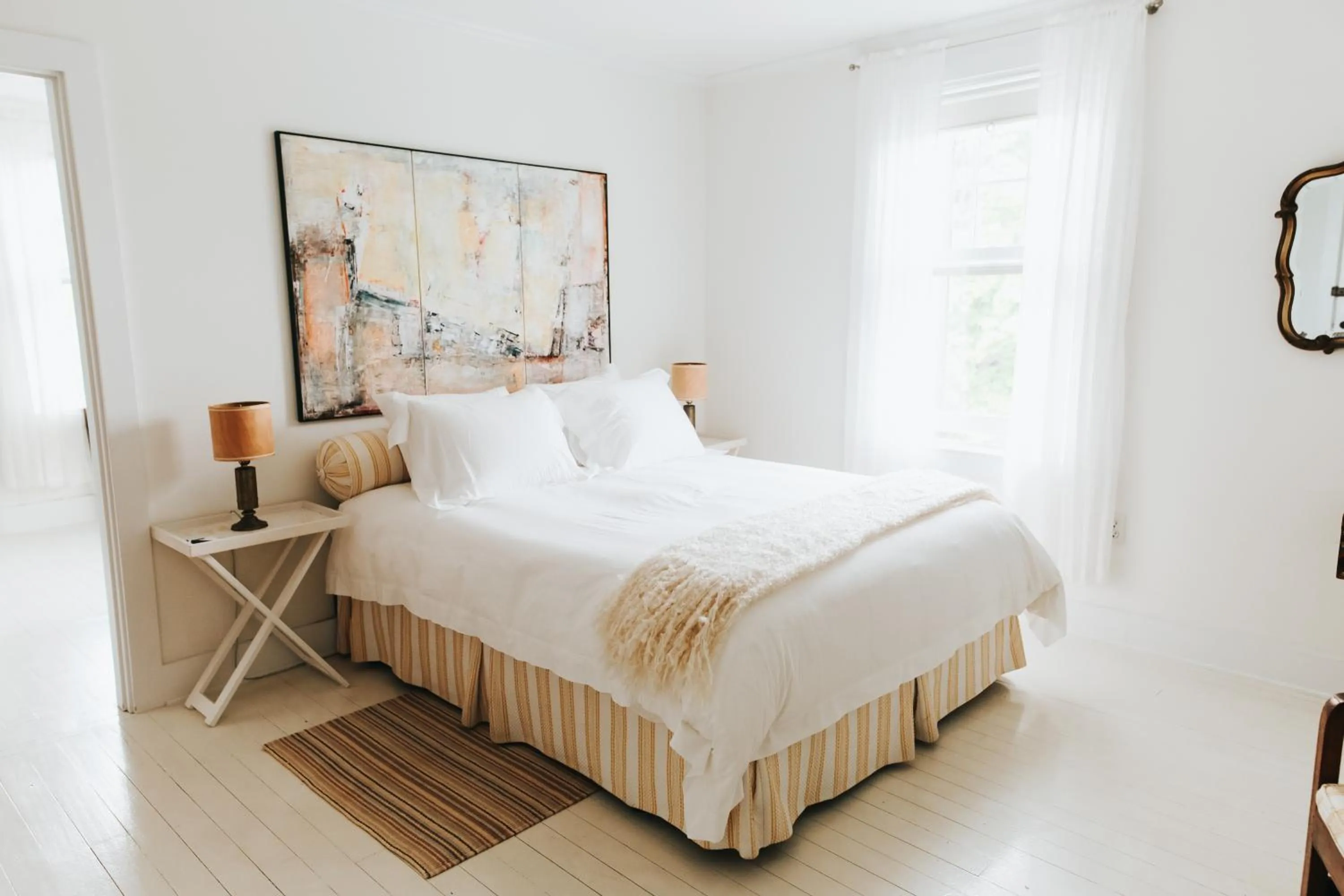 Bed in Chebeague Island Inn