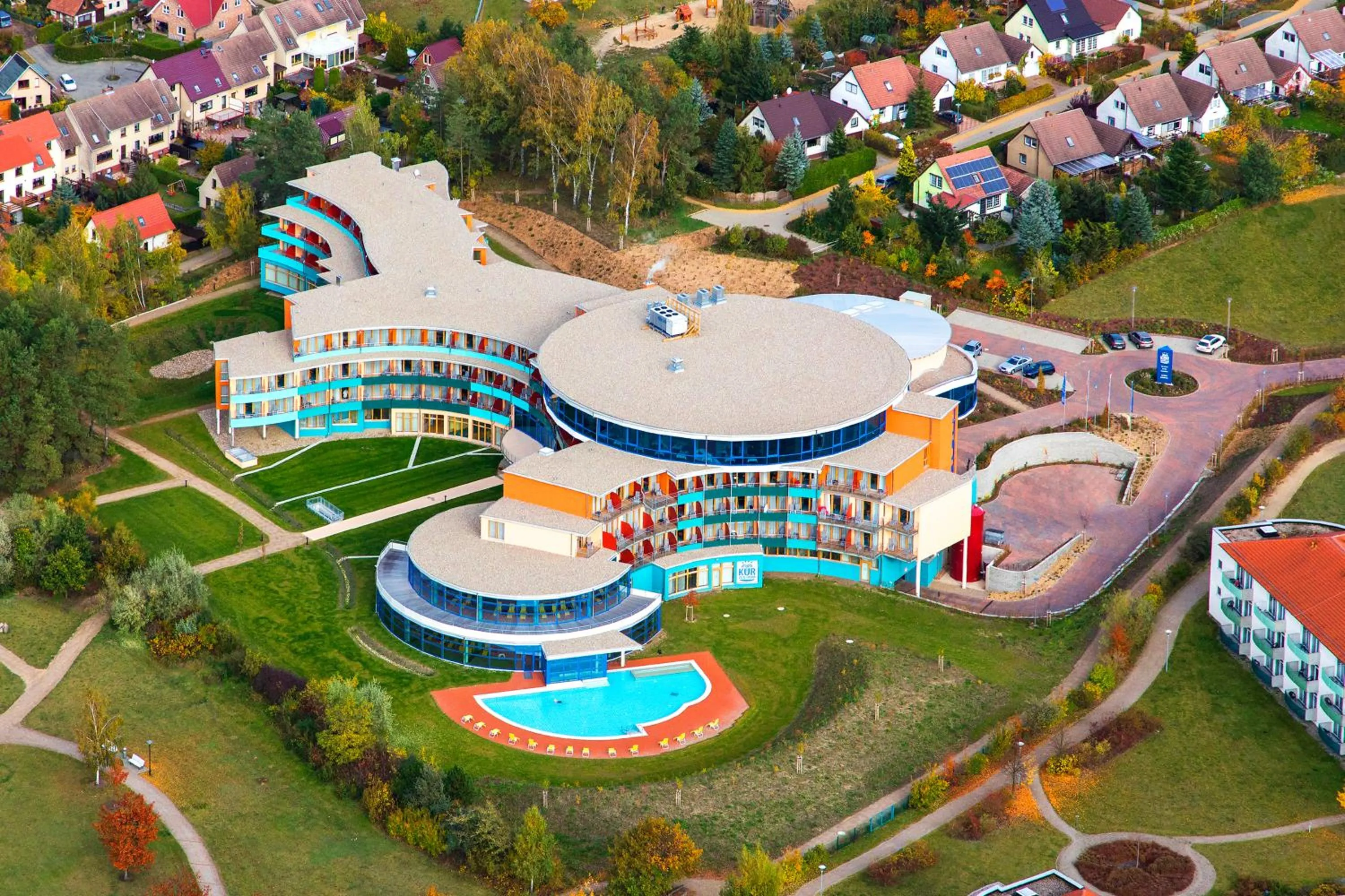 Bird's eye view in Kurzentrum Waren (Müritz)